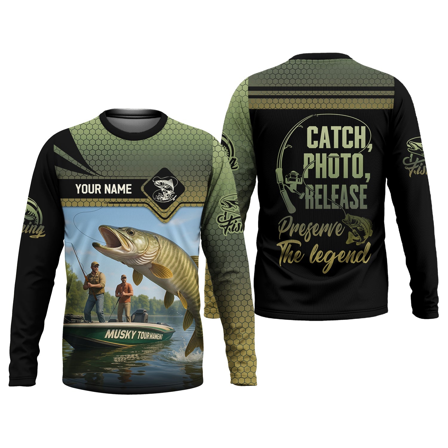 CPR Fishing, SPF Long Sleeve Shirts, Men Button Down Shirt, Best Fishing Gifts, Musky Fishing