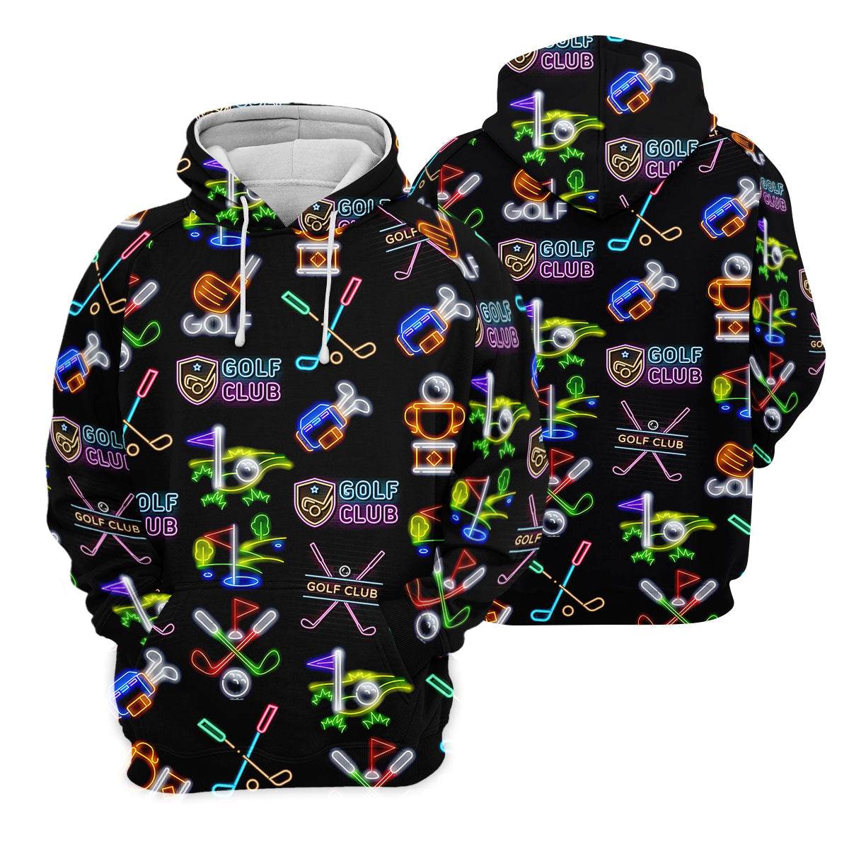 Neon Golf Clubs Womens Golf Polo ShirtLadies Golf Shirts, Womens Golf Wear
