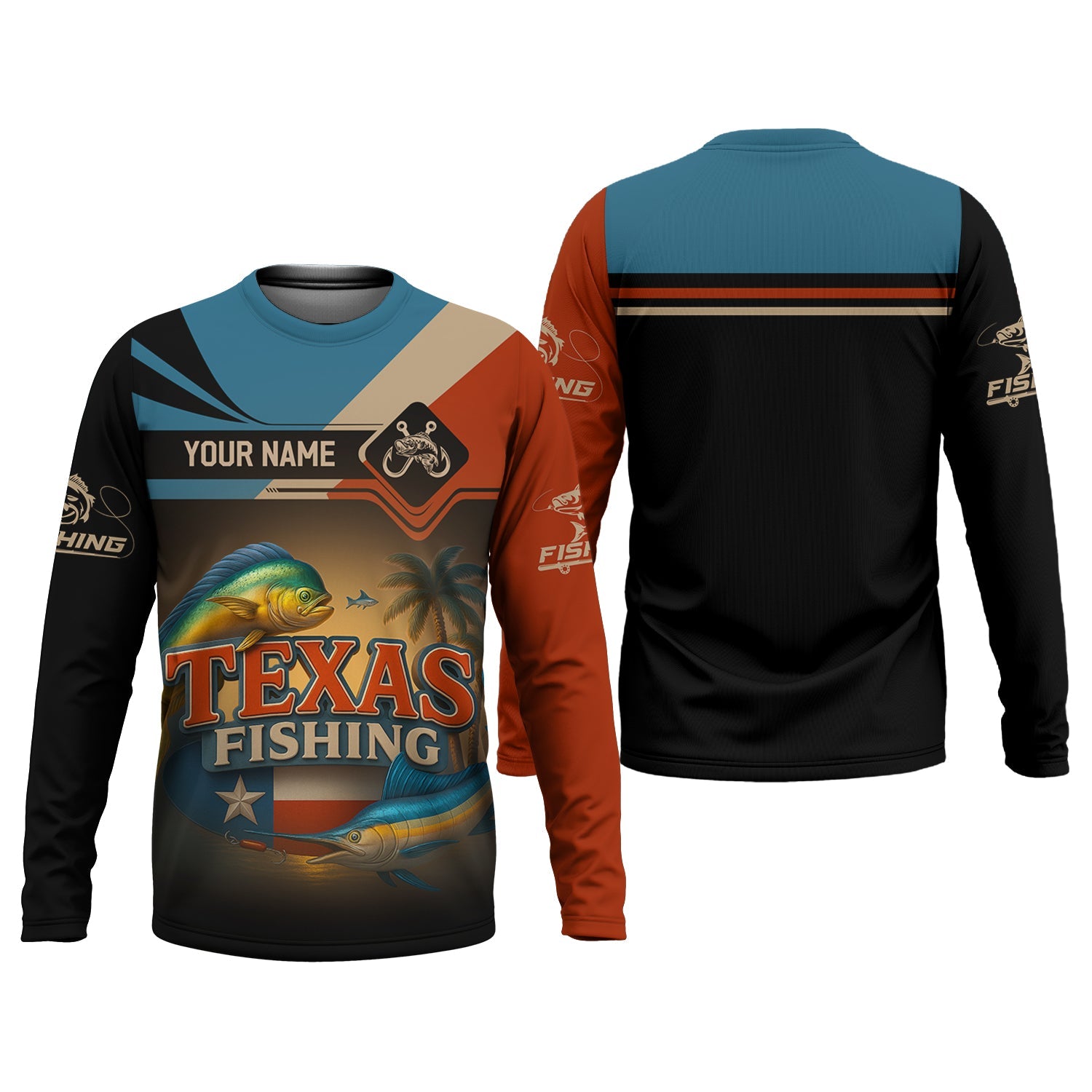 Texas Fishing Patriotic Fishing Shirt, SPF Shirt For Men, Custom Fishing Shirt, Presents For Fishermen