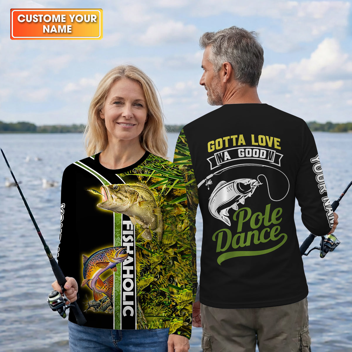Gotta Love A Good Pole Dance Fishaholic Fishing UPF Shirts, Funny Fishing Shirt, Fishing Gift for Men