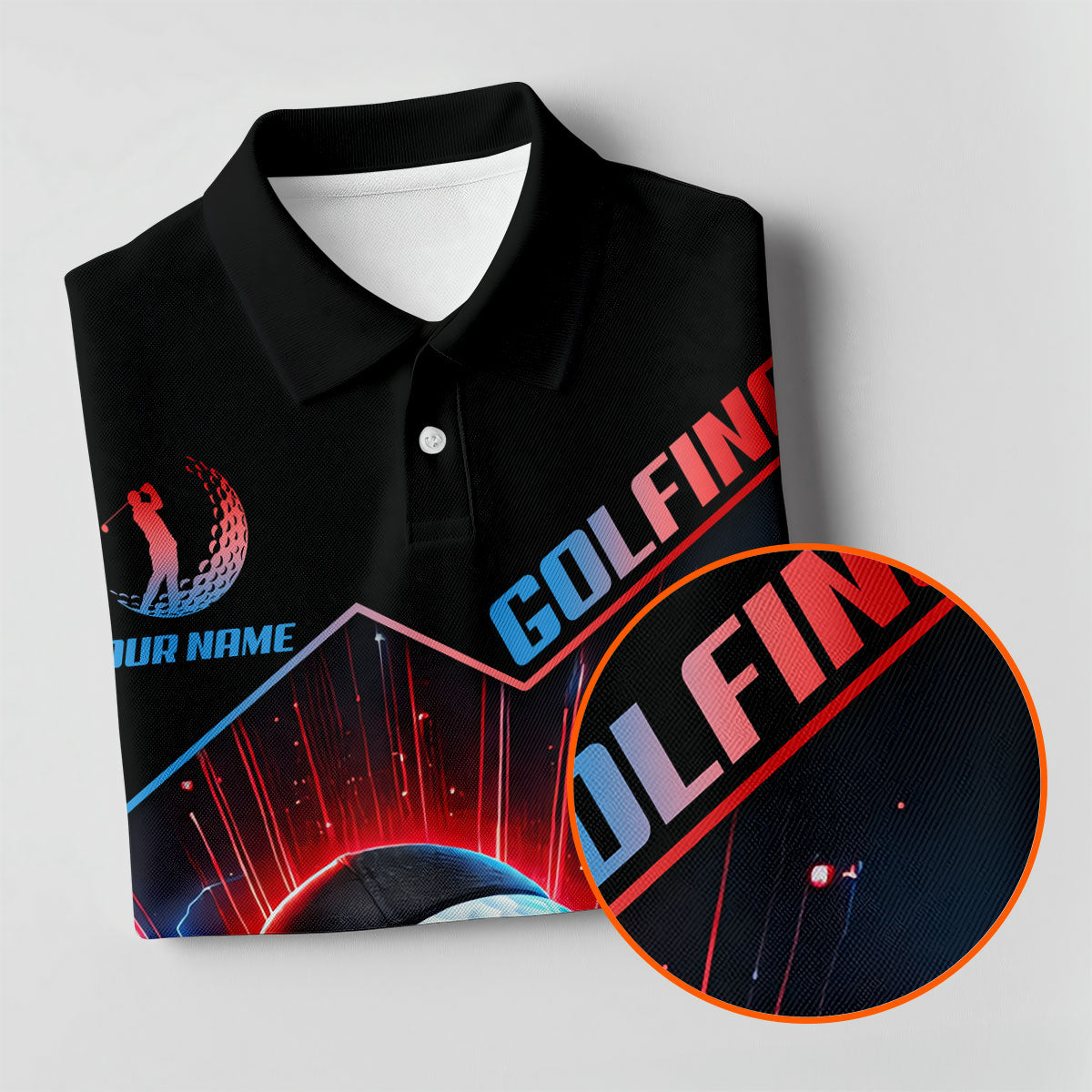 Custom I Was One Under Today Golf Polo Shirt, Men's Golf Shirt, Printed Golf Shirts
