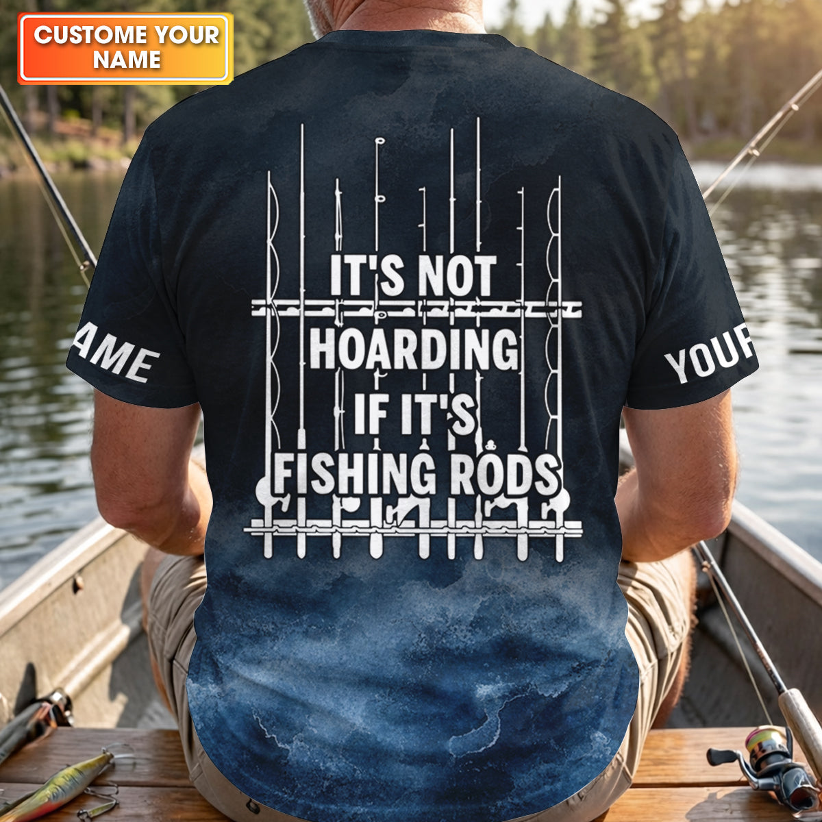 It's Not Hoarding If It's Fishing Rods Funny Fishing Shirt, Fishing UPF Shirts, Fishing Shirts For Men