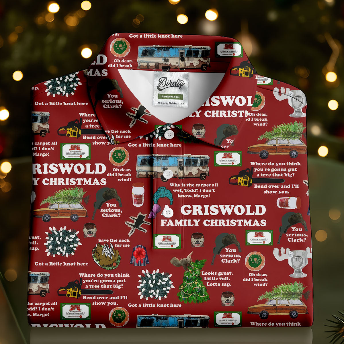 A Griswold Family Christmas Women's Golf Tops, Christmas Golf Shirt, Ladies Golf Polos, Golf Gift For Ladies