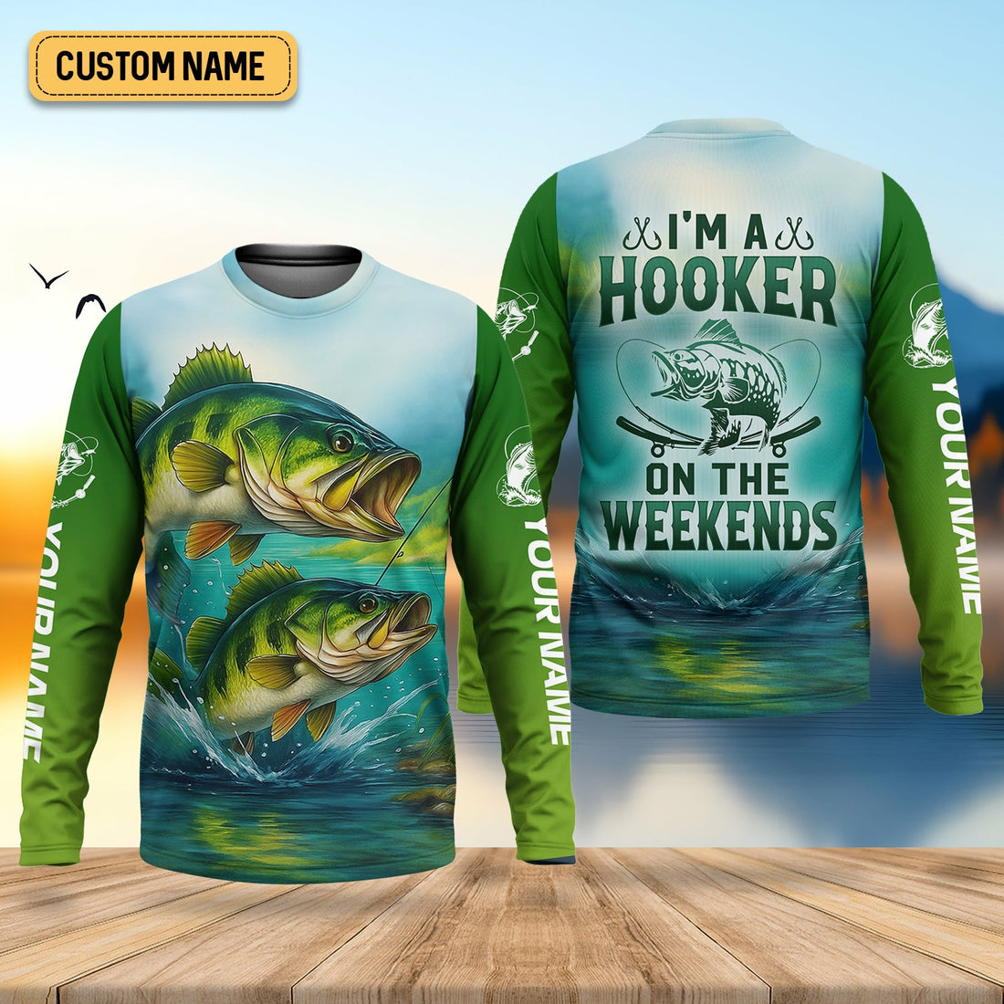 I'm A Hooker Fishing UV Shirts, Funny Fishing Shirt, Fisherman Outfit, Fishing Shirts For Men