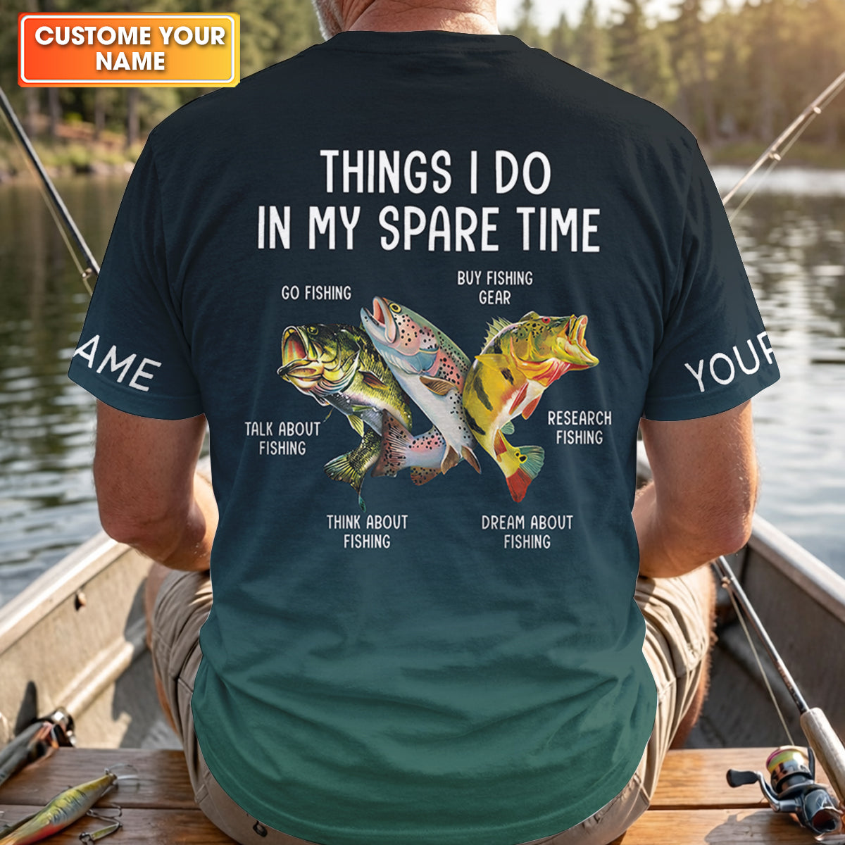 Things I Do In My Spare Time Funny Fishing Shirt, Fishing UPF Shirts, Fishing Shirts For Men