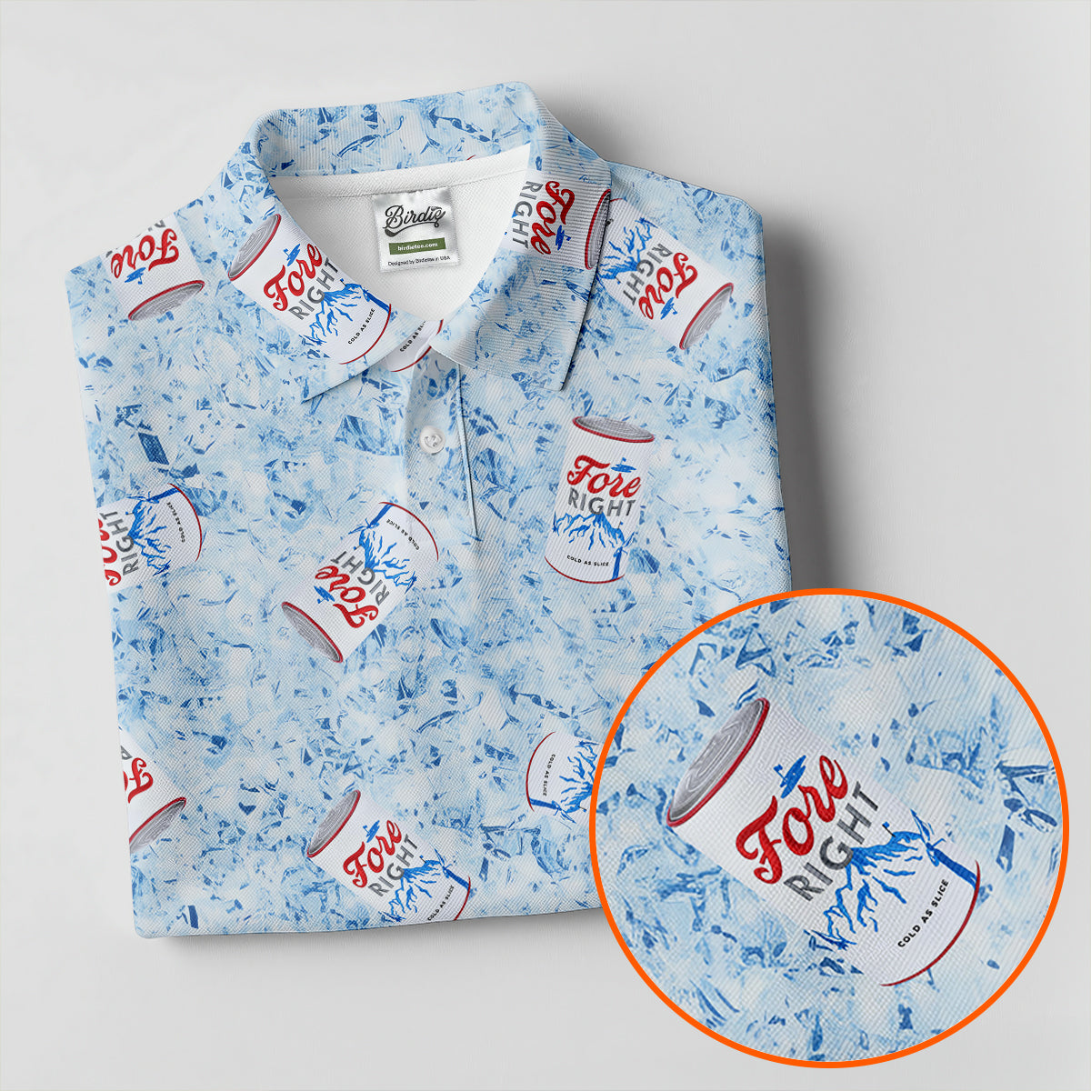 Fore Right Cold As Slice Golf Shirt For Women, Ladies Golf Shirts, Golf And Beer Fun Women's Golf Shirts