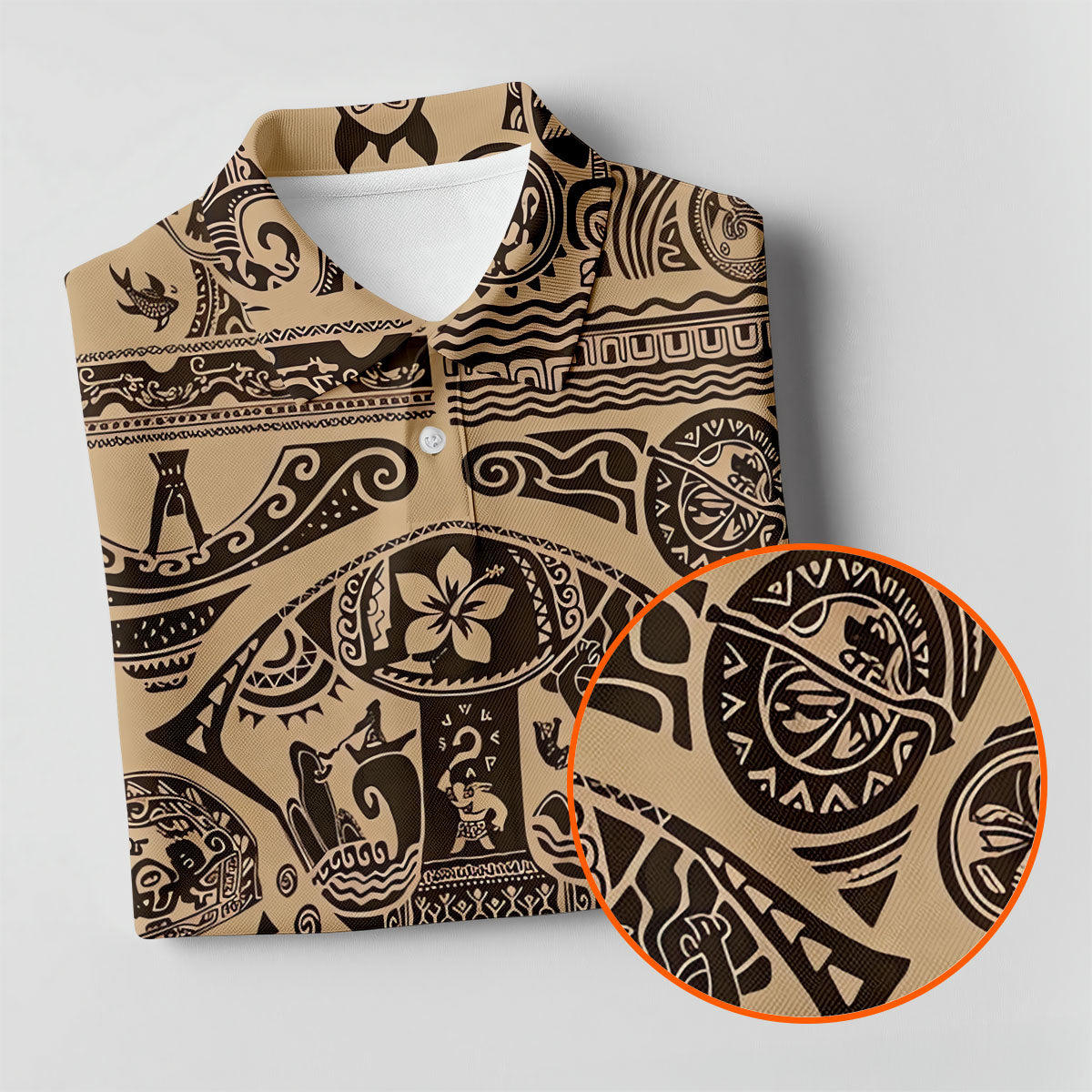 Polynesian Tribal Hawaiian Golf Shirt, Golf Shirts For Men, Mens Golf Apparel