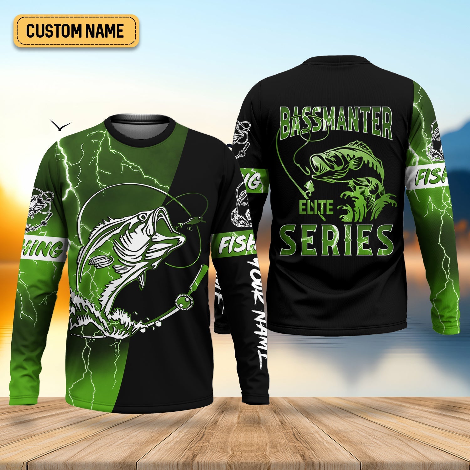 Bassmanter Elite Series, Fishing UV Shirts, Men Jersey, Men Button Down Shirt, Men Long Sleeve Shirt