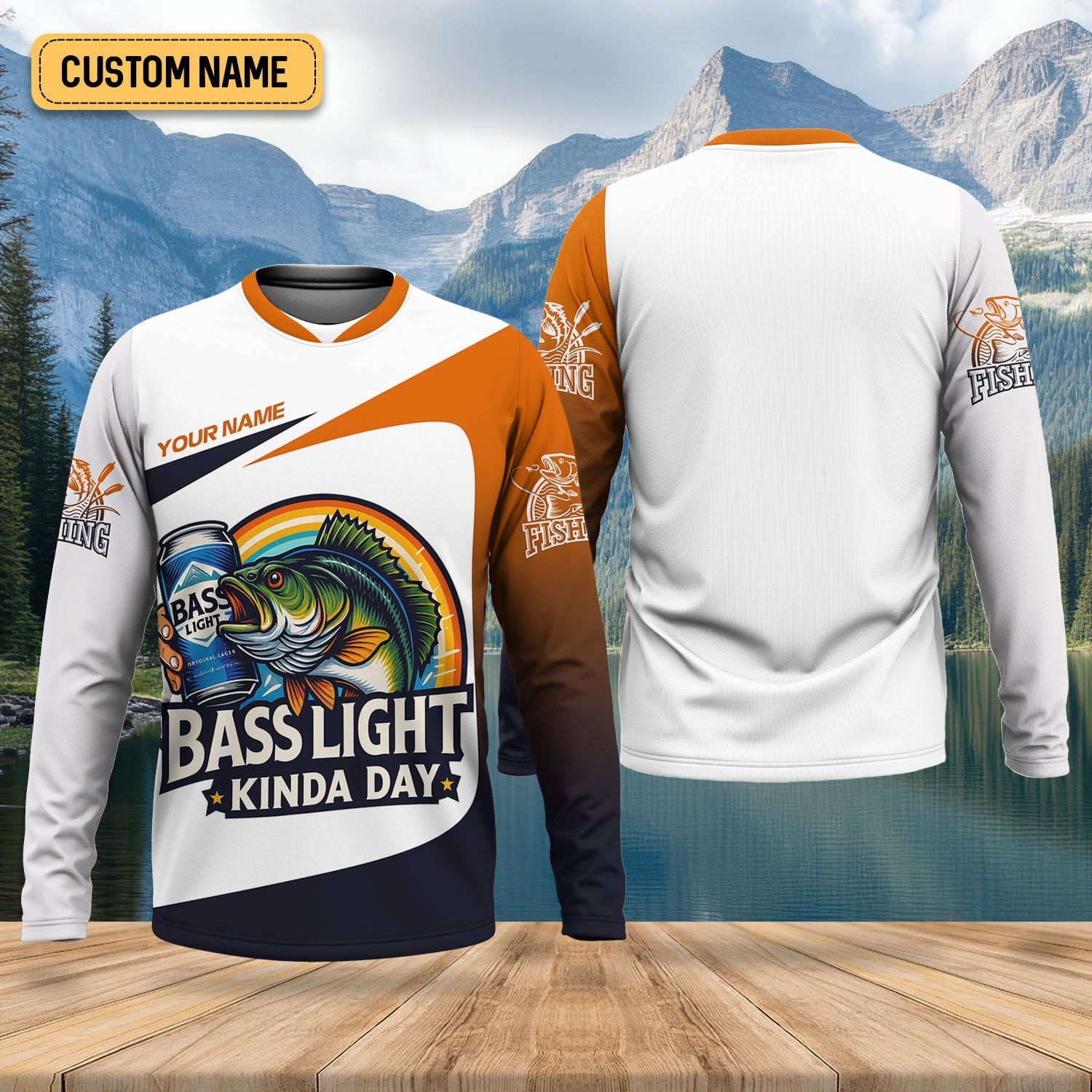 Basslight Kinda Day Fish And Beer Funny Fishing Shirt, SPF Shirt For Men, Gift For Fisherman, Bass Fishing