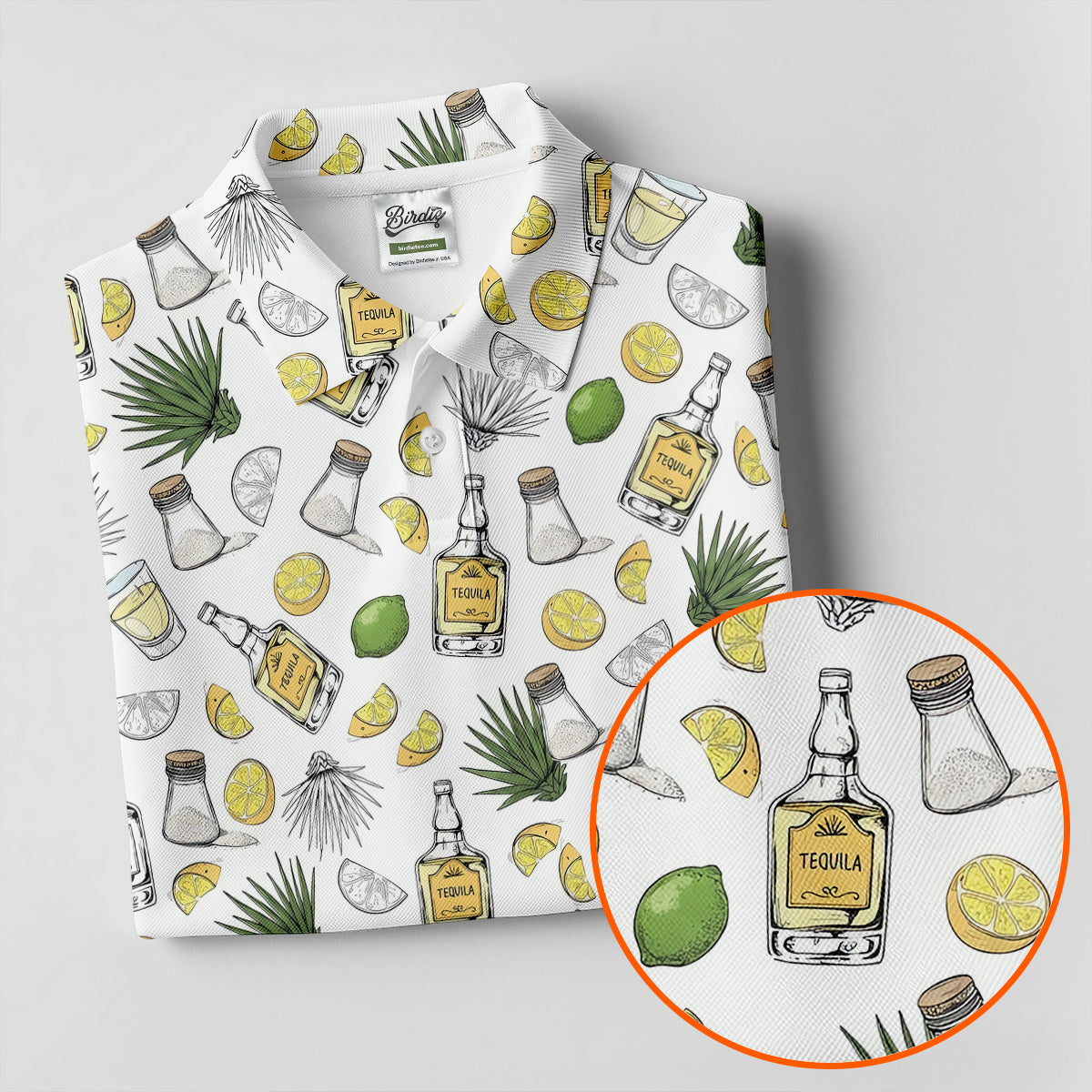 Tequila Lime Salt Cinco De Mayo Celebration Ladies Golf Tops, Drinking Party Golf Shirt For Women