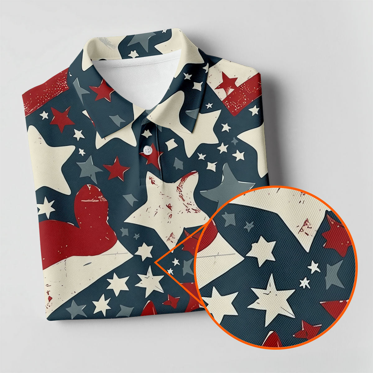 Distressed Texas Flag Golf Shirt, 250 Years Patriotic 4th Of July Golf Shirts For Men
