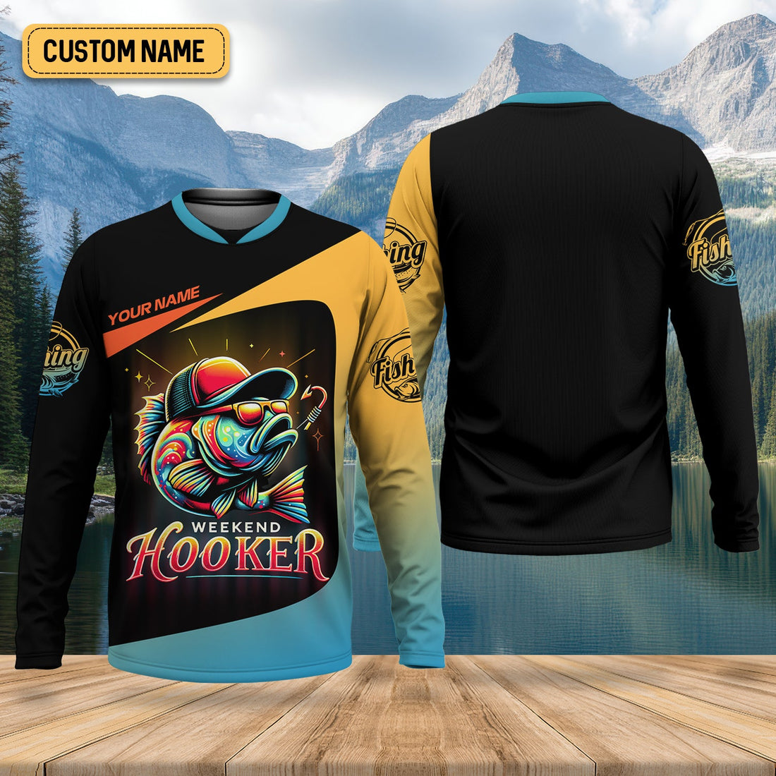 Weekend Hooker Performance Fishing Shirts, SPF Shirt For Men, Hooded Fishing Shirt, Fishing Shirts For Men