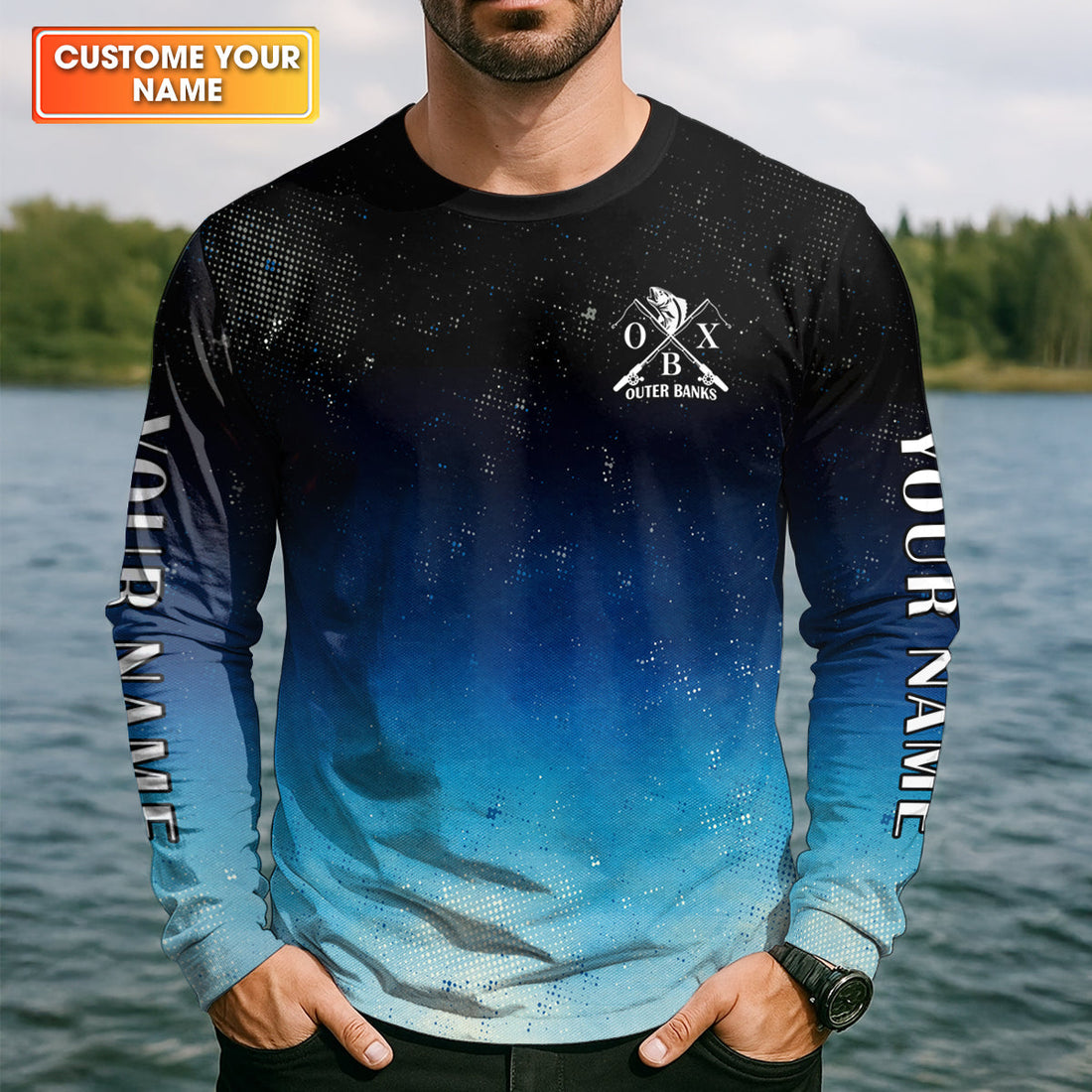 JJ Maybank Deep Sea Charters Outer Banks Fishing UPF Shirts, Fishing Movie Fishing Gift for Men