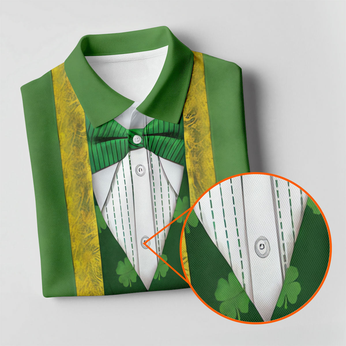 St Patrick's Day Leprechaun Costume Print Women's Golf Shirts, Ladies Golf Polos, Golf Shirt For Women