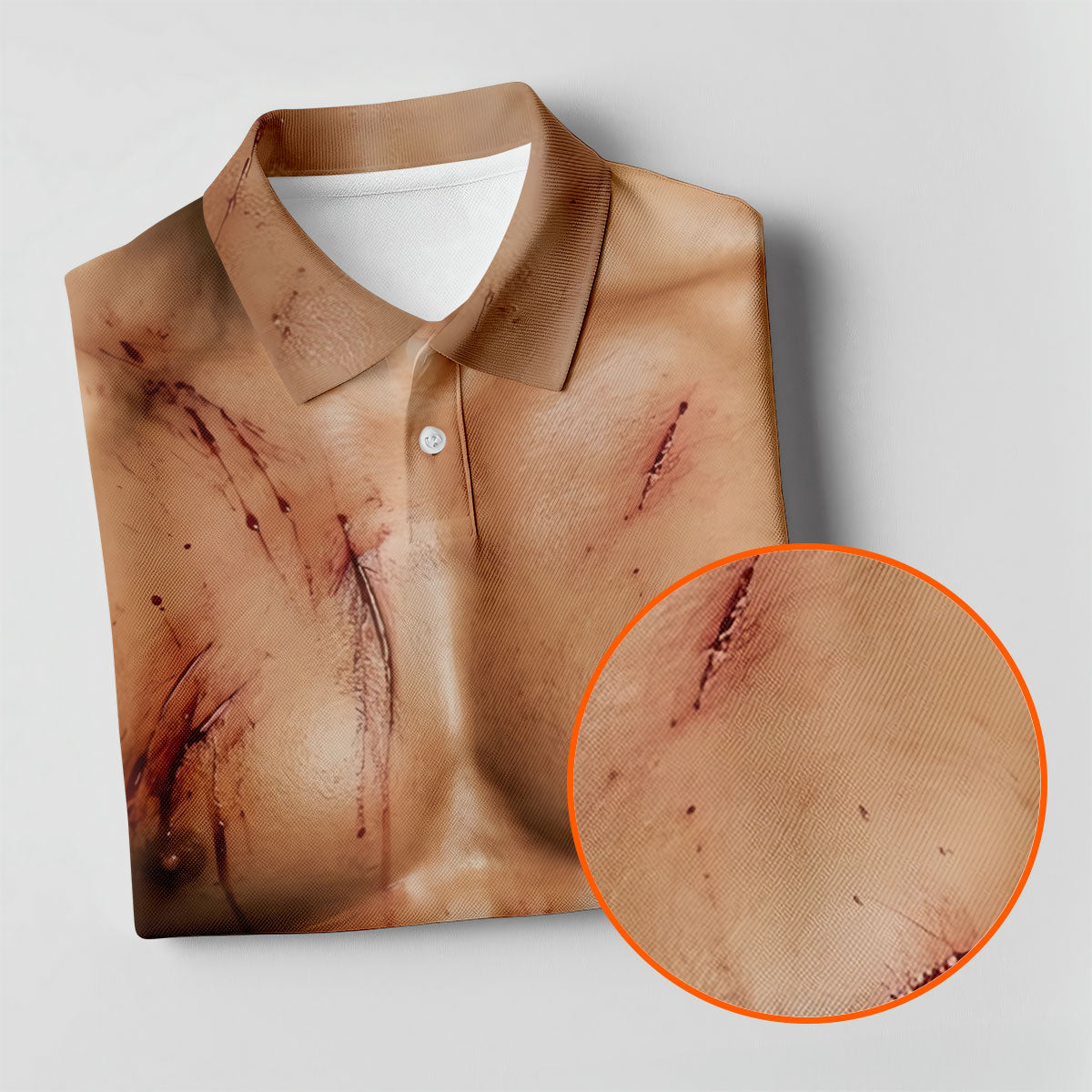Scary Muscle Body Halloween Golf Shirt, Golf Polo Shirts For Men, Printed Golf Shirts
