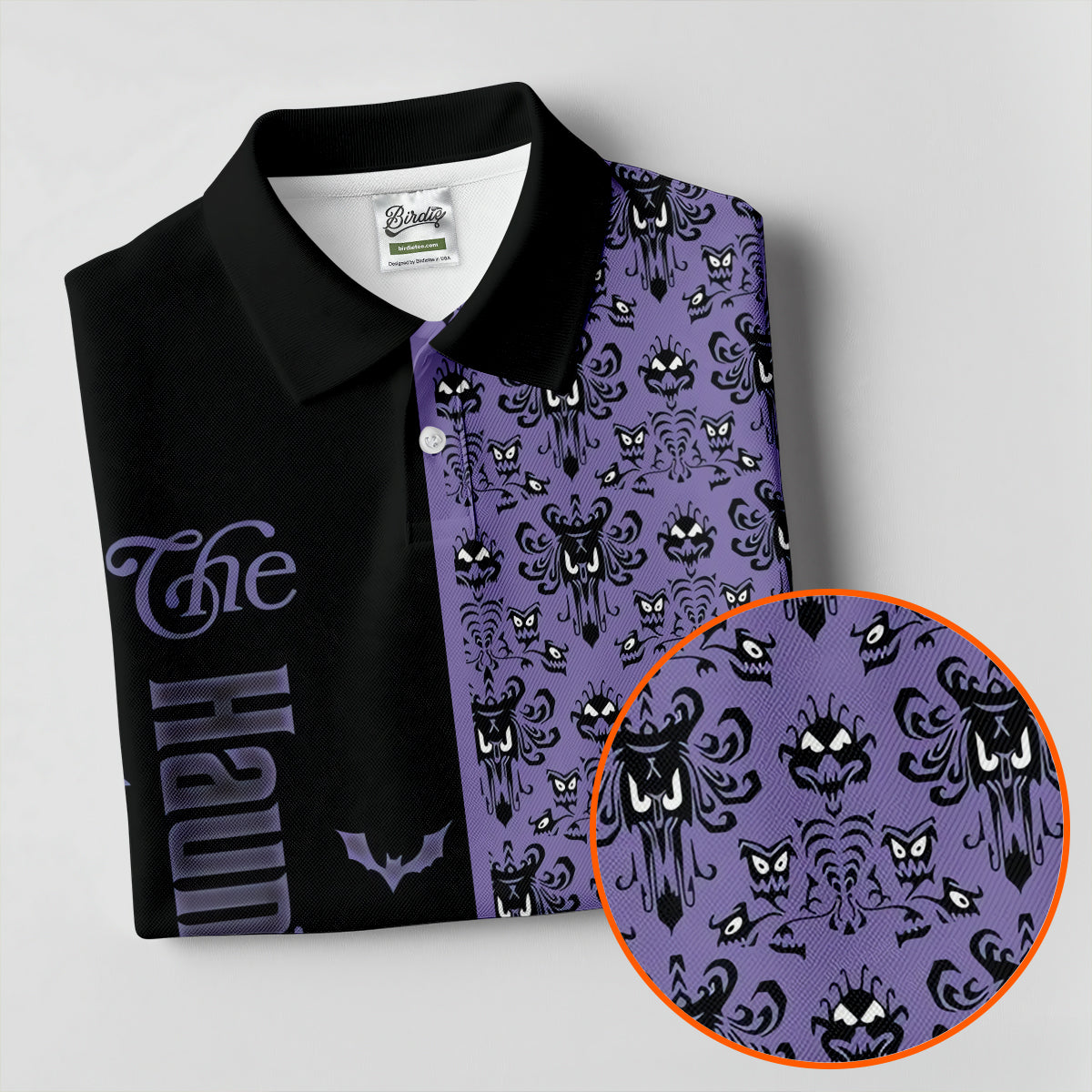 Haunted Halloween Horror Character Polo Shirt, Golf Polo Shirts For Men, Mens Polo Shirts