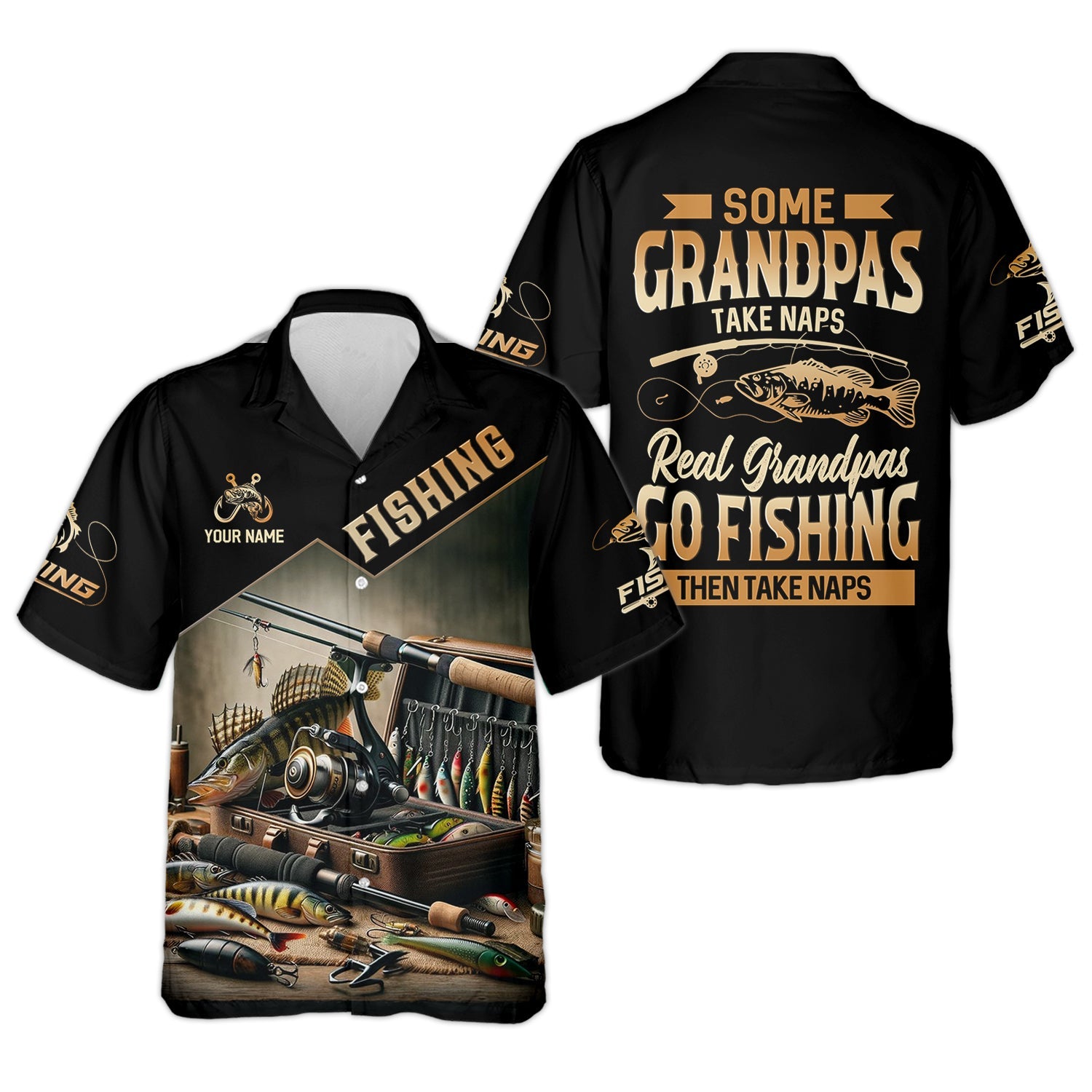 Some Grandpas Take Naps, Grandpa Fishing SPF Shirt, Best Fishing Gifts, Hilarious Fishing Shirts