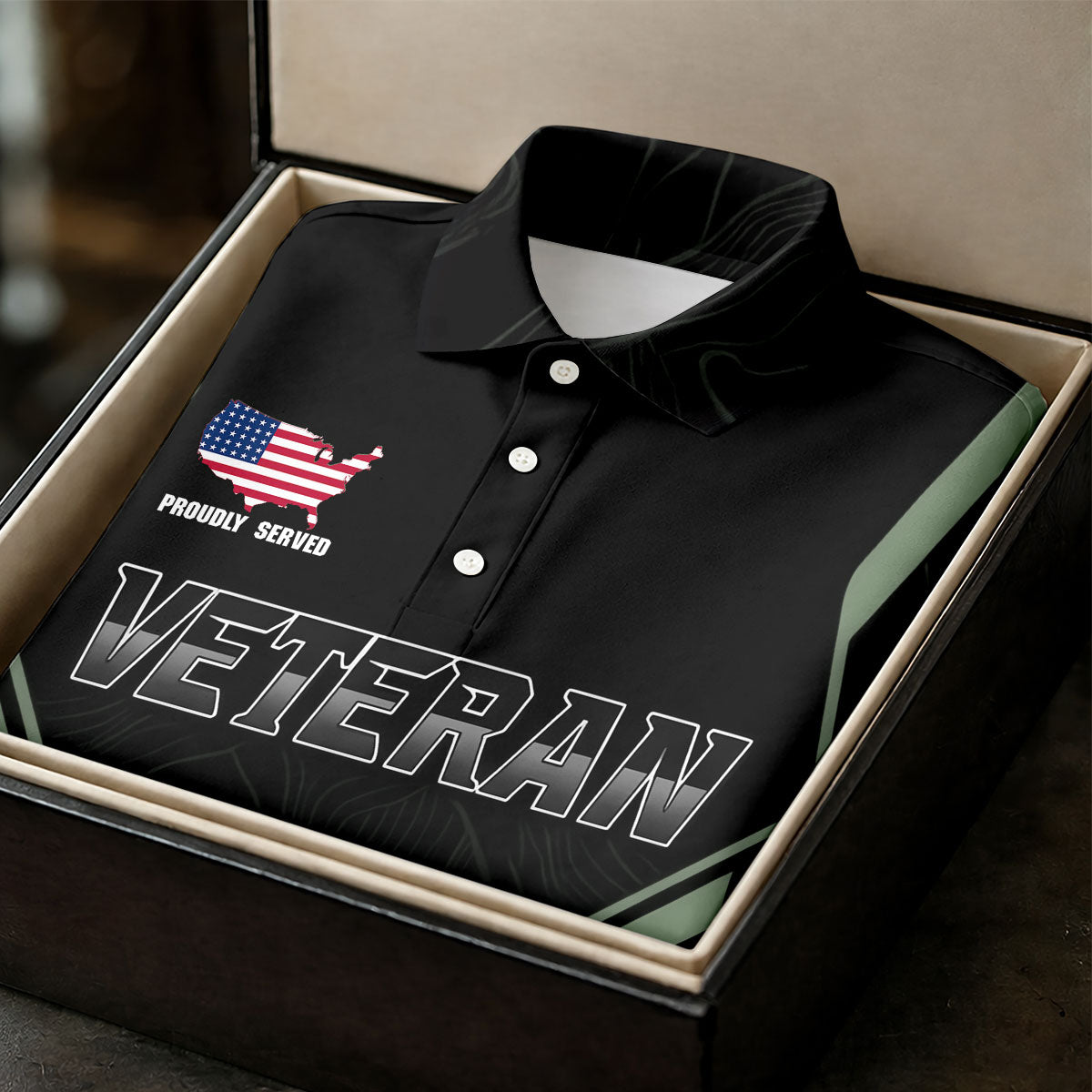Personalized Veteran America 250 Polo Shirt Gray Accent, Women’s Golf Polo, Ladies Golf Shirts