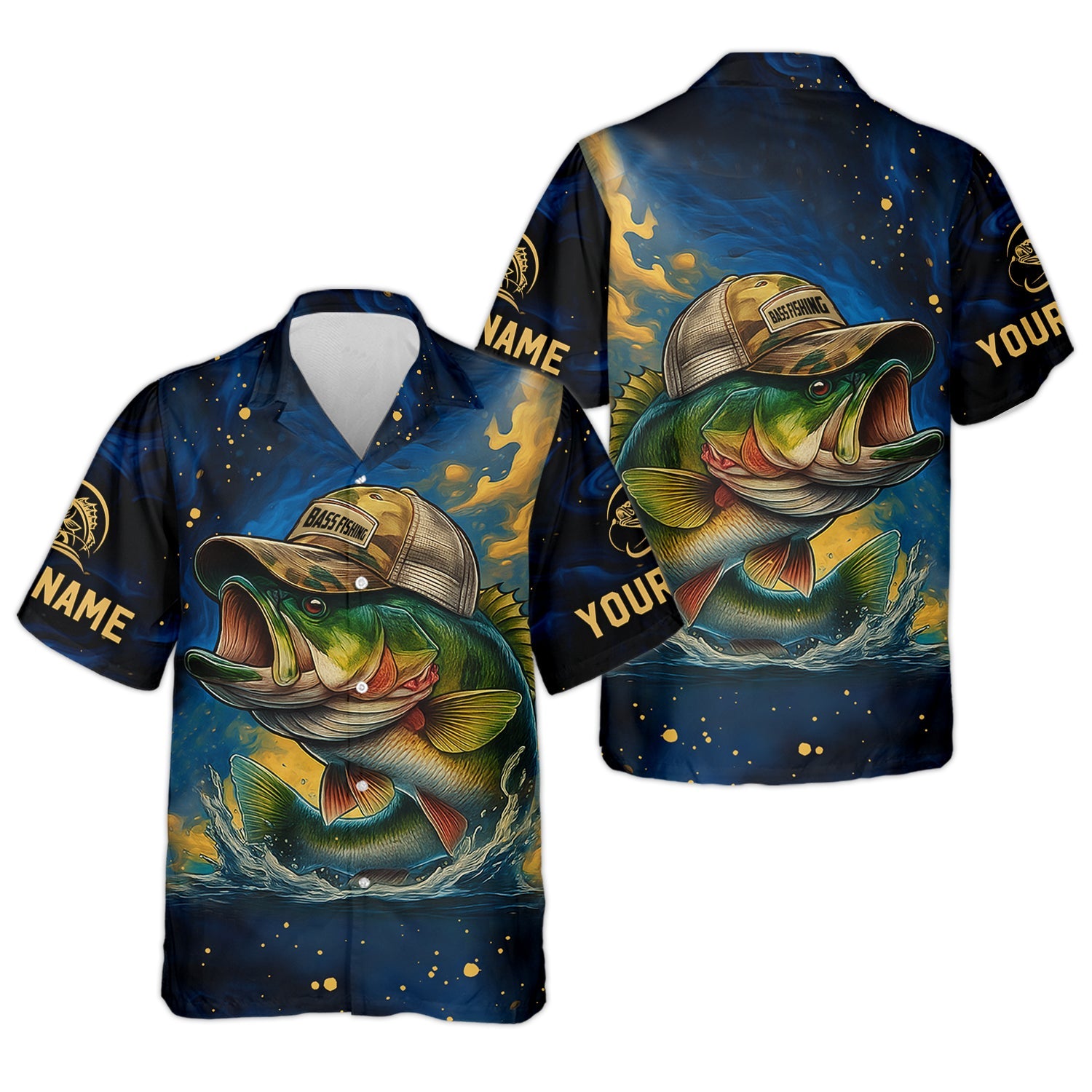 Camouflage Fishing Shirts, Largemouth Bass Fishing, Women's Fishing Shirt, SPF Long Sleeve Shirts Womens