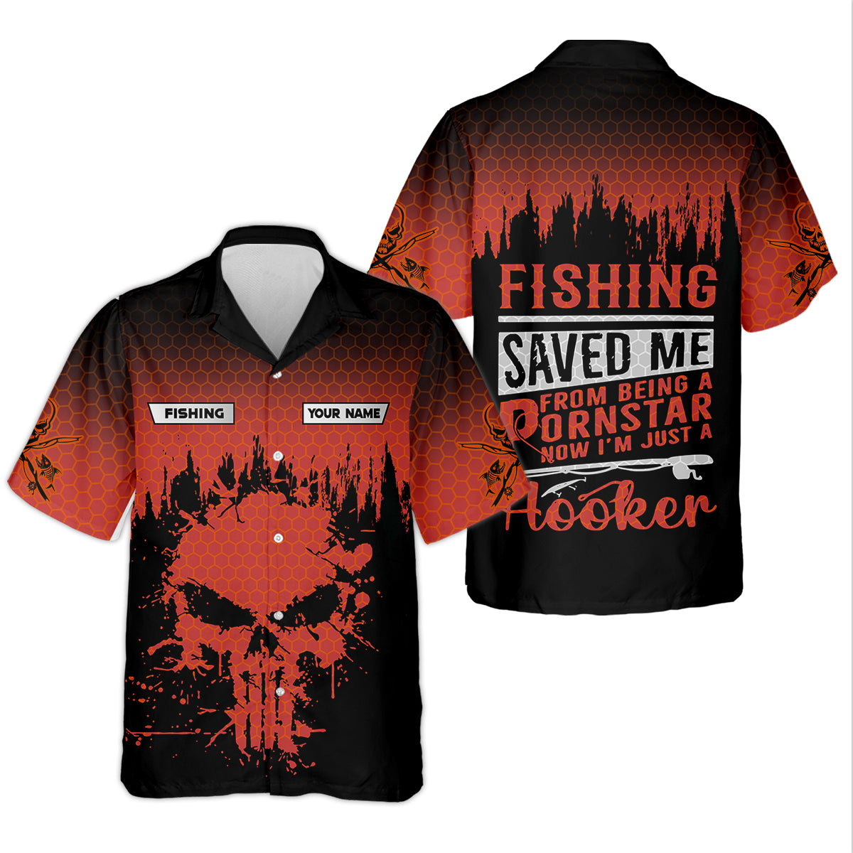 Fishing Saved Me From Being A Pornstar Red Fishing Shirt, Funny Fishing Shirt, Female Fishing Shirts