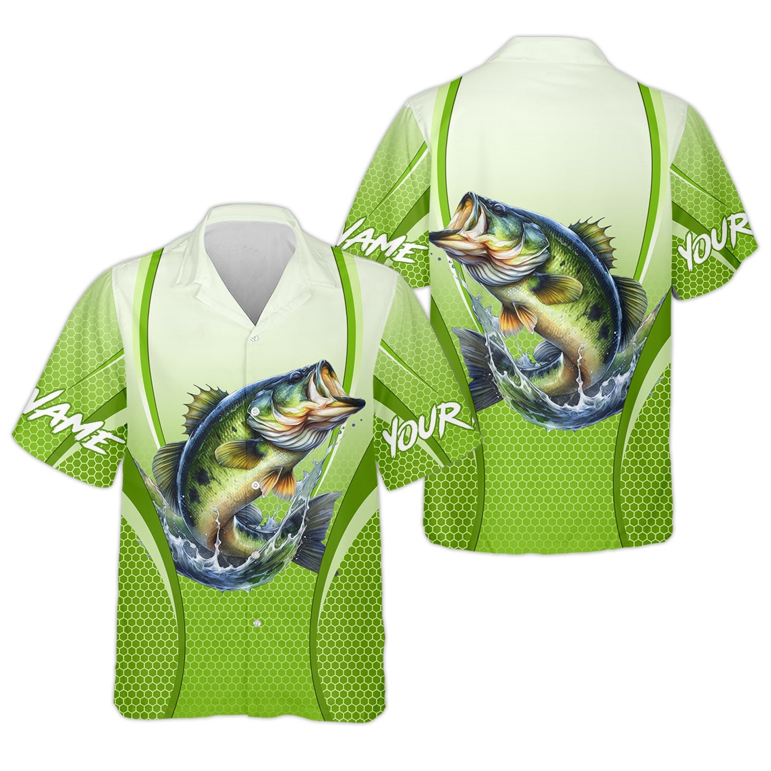 Largemouth Bass Fishing, Hooded UPF Shirt, Long Sleeve Fishing Shirts, Best Fishing Gifts
