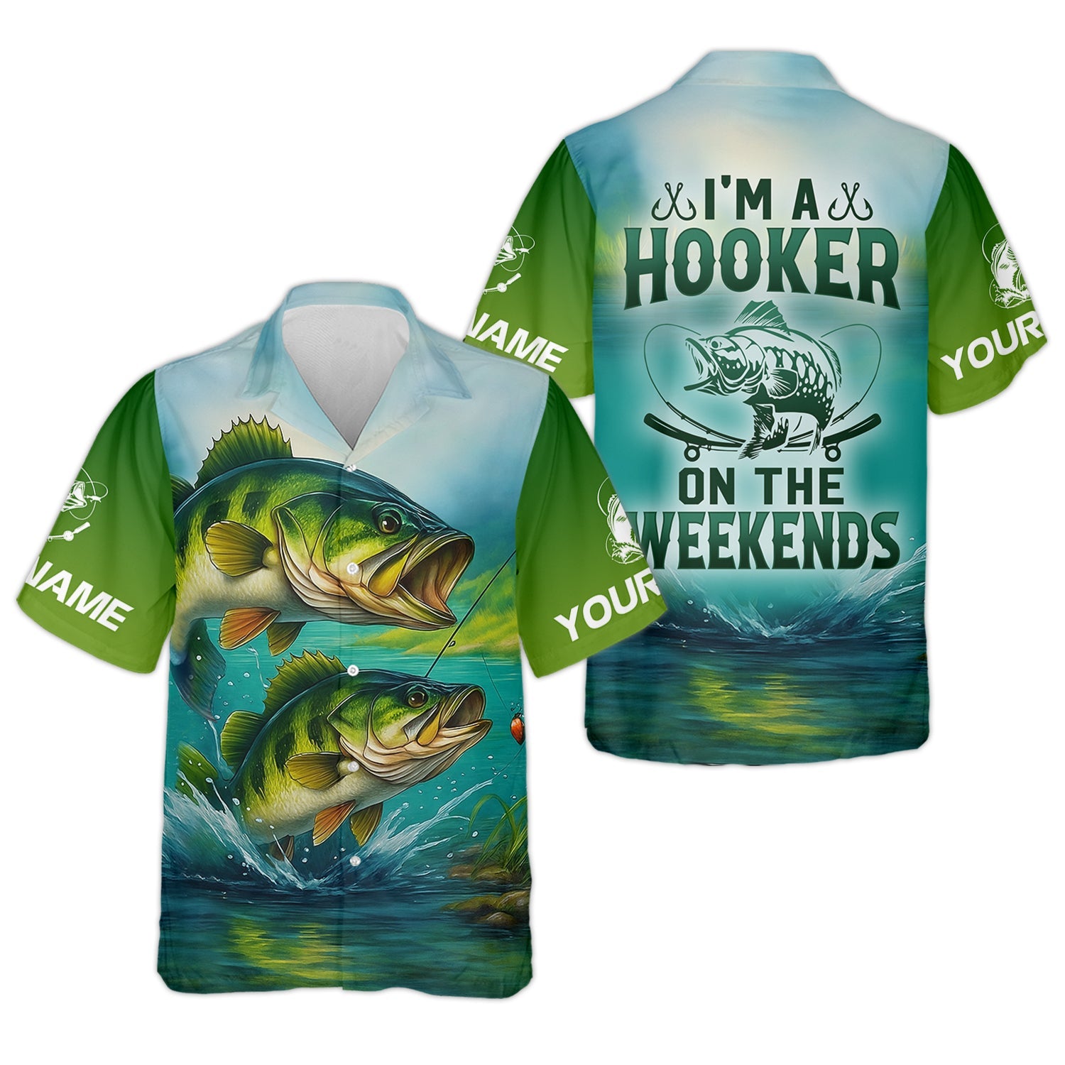 I'm A Hooker Fishing UV Shirts, Funny Fishing Shirt, Fisherman Outfit, Fishing Shirts For Men