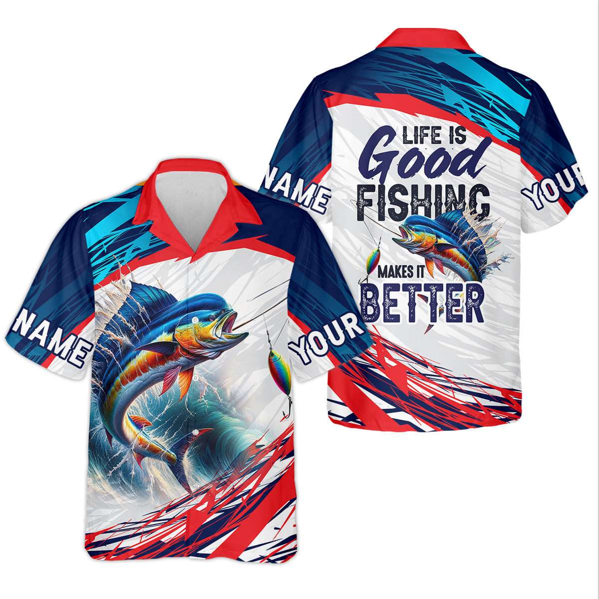 Life Is Good Fishing Makes It Better SPF Shirts, Fishing Shirts For Men, Funny Fisherman Gift