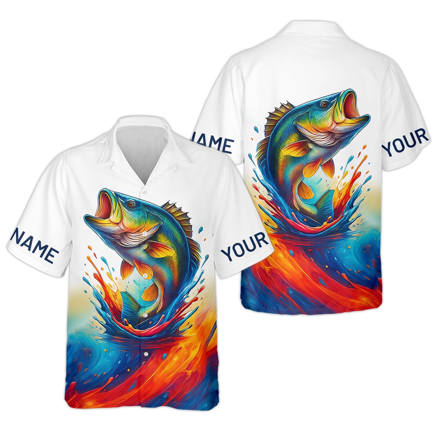 Colorful Fishing Lure, Hooded UPF Shirt, Casual Button Down Shirts, Mens Casual Shirts, Bass Fishing