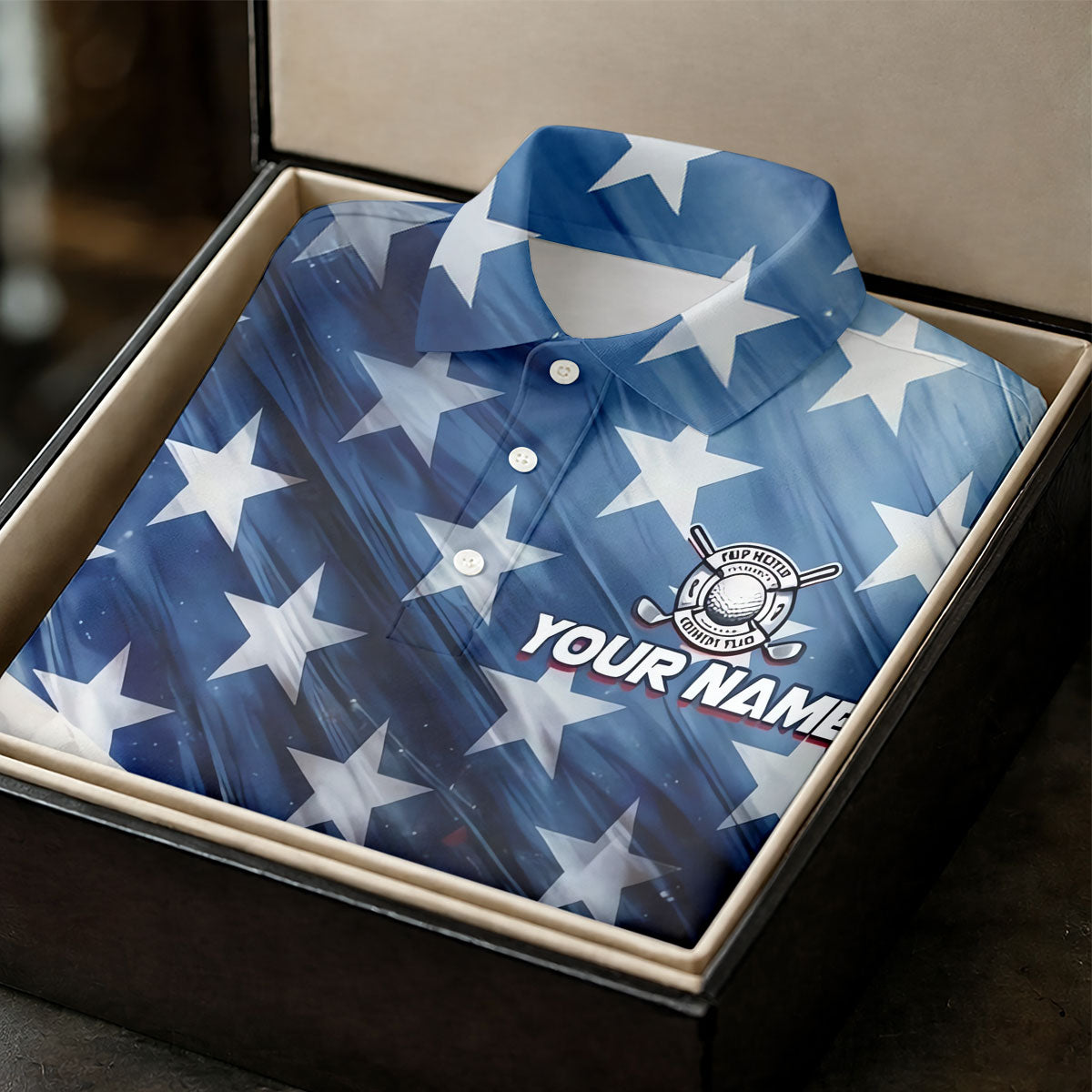 Red White Blue Gradient Art 4th Of July Patriotic Golf Shirt, 250 Years Golf Shirt For Women