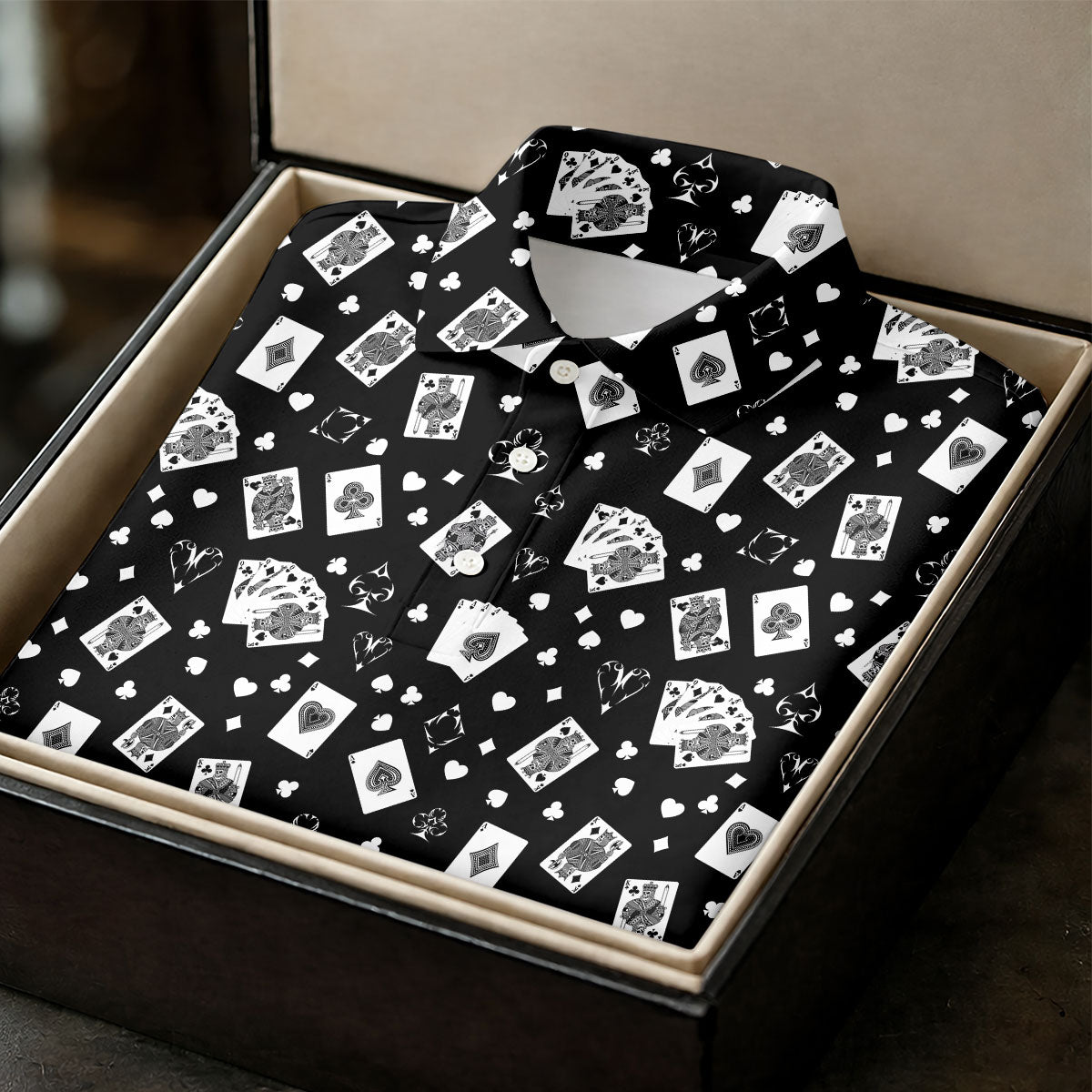 Casino Cards Black Golf Shirt, Golf Shirt For Women, Ladies Golf Shirts, Fun Women's Golf Shirts