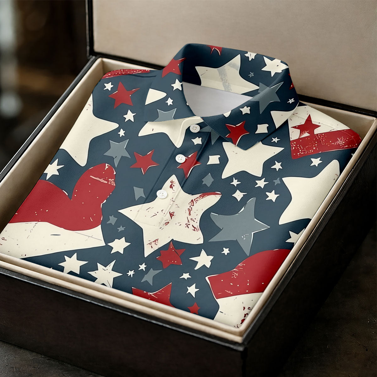 Distressed Texas Flag Golf Shirt, 250 Years Patriotic 4th Of July Golf Shirts For Men