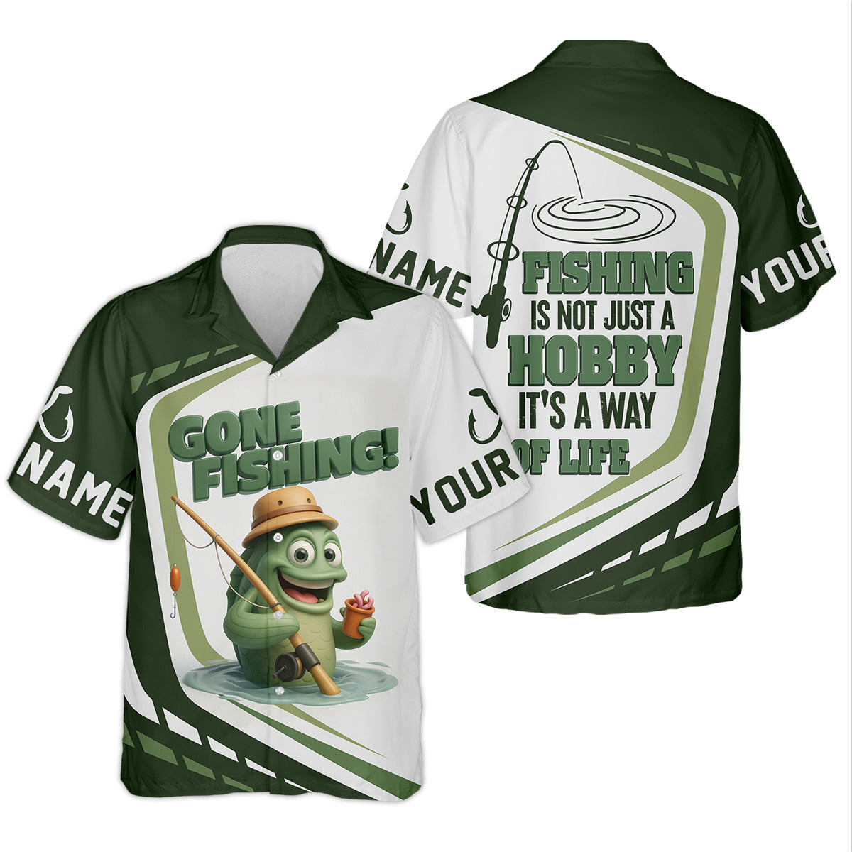 Gone Fishing, Fishing Is Not Just A Hobby, It's A Way Of Life SPF Shirts, Fishing Shirts For Men, Fisherman Gift