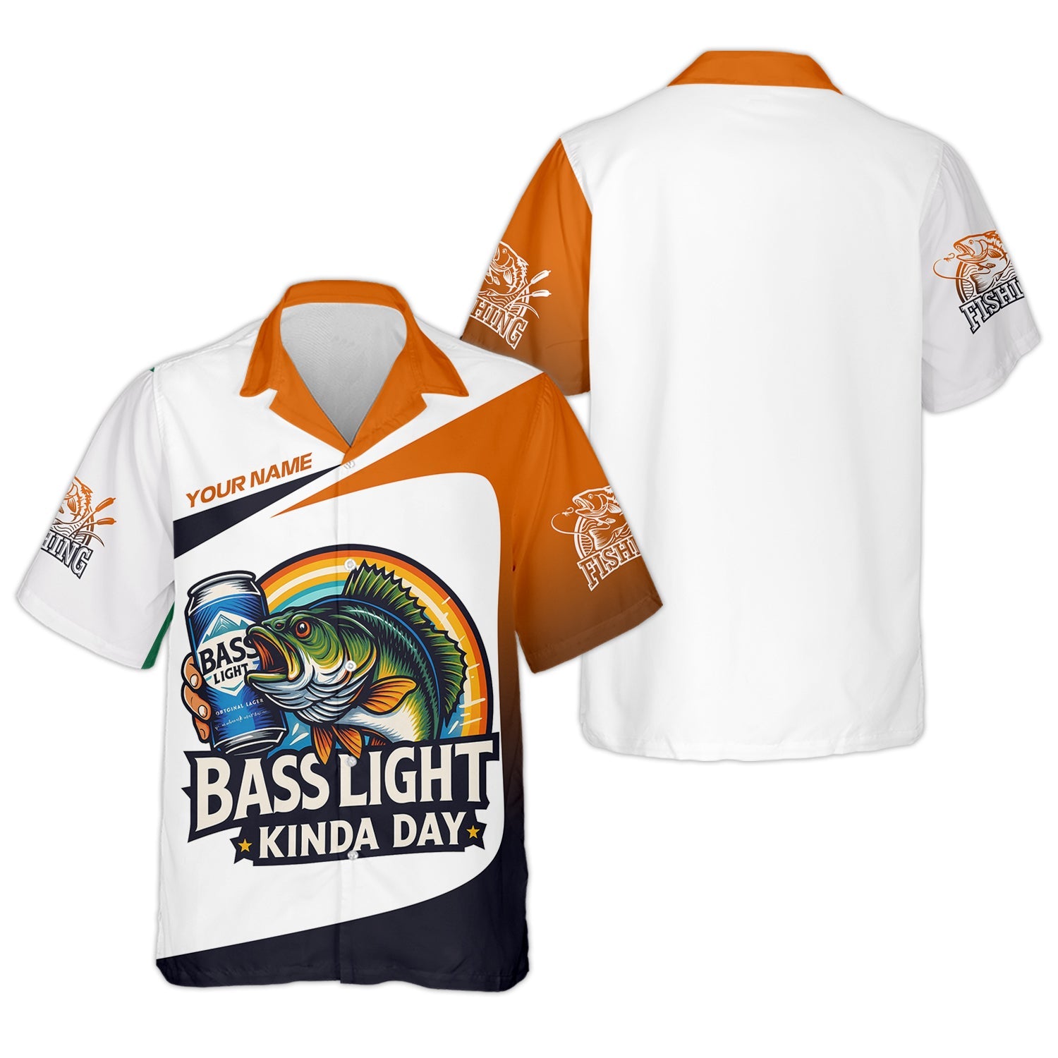 Basslight Kinda Day Fish And Beer Funny Fishing Shirt, SPF Shirt For Men, Gift For Fisherman, Bass Fishing