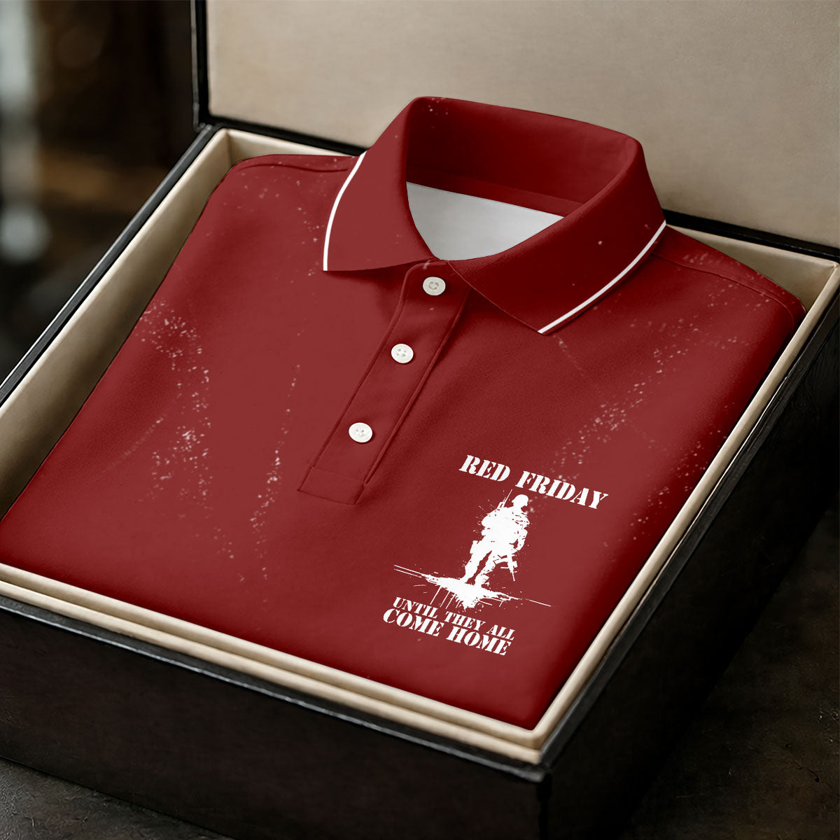 RED Friday Untill They All Come Home Red Golf Shirt, Veteran Memorial 250 Years Golf Shirt For Women