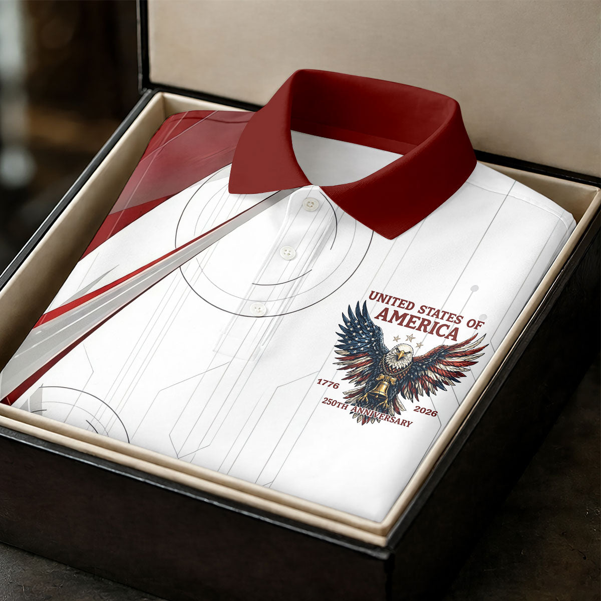 Vintage America 250 Eagle Golf Polo Shirt, Golf Shirts For Women, Women’s Golf Polo