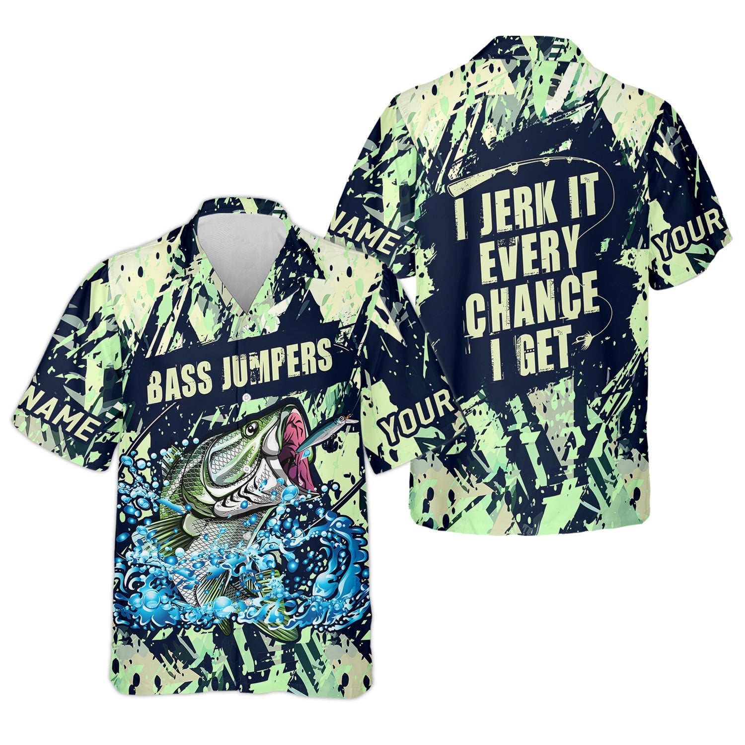 Bass Jumpers Fishing Shirts, I Jerk It Every Chance I Get, SPF Long Sleeve Shirts Womens, Female Fishing Shirts