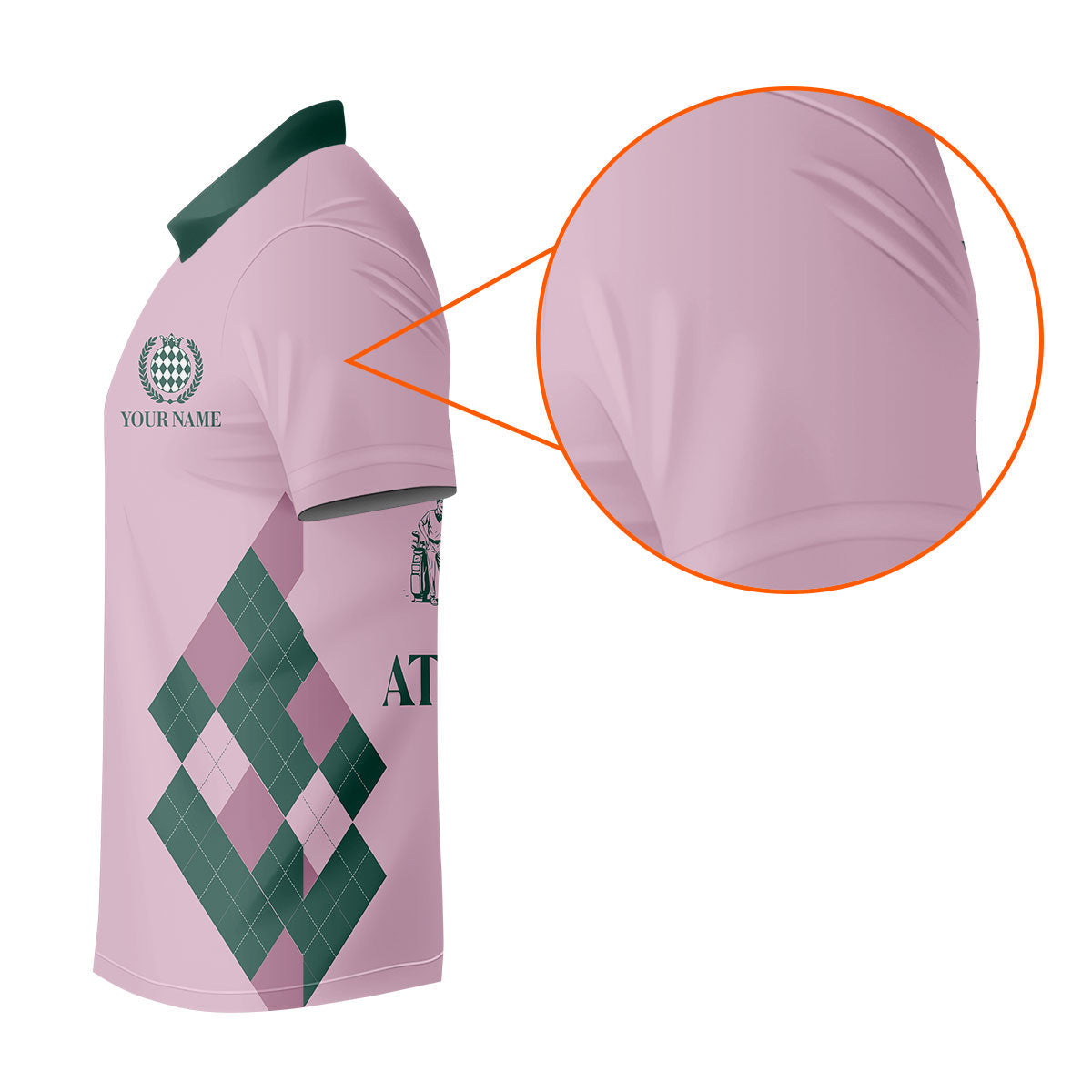 Stop Looking At My Putt Custom Sleeveless Womens Golf Polo Shirt Funny Golf Shirts For Ladies