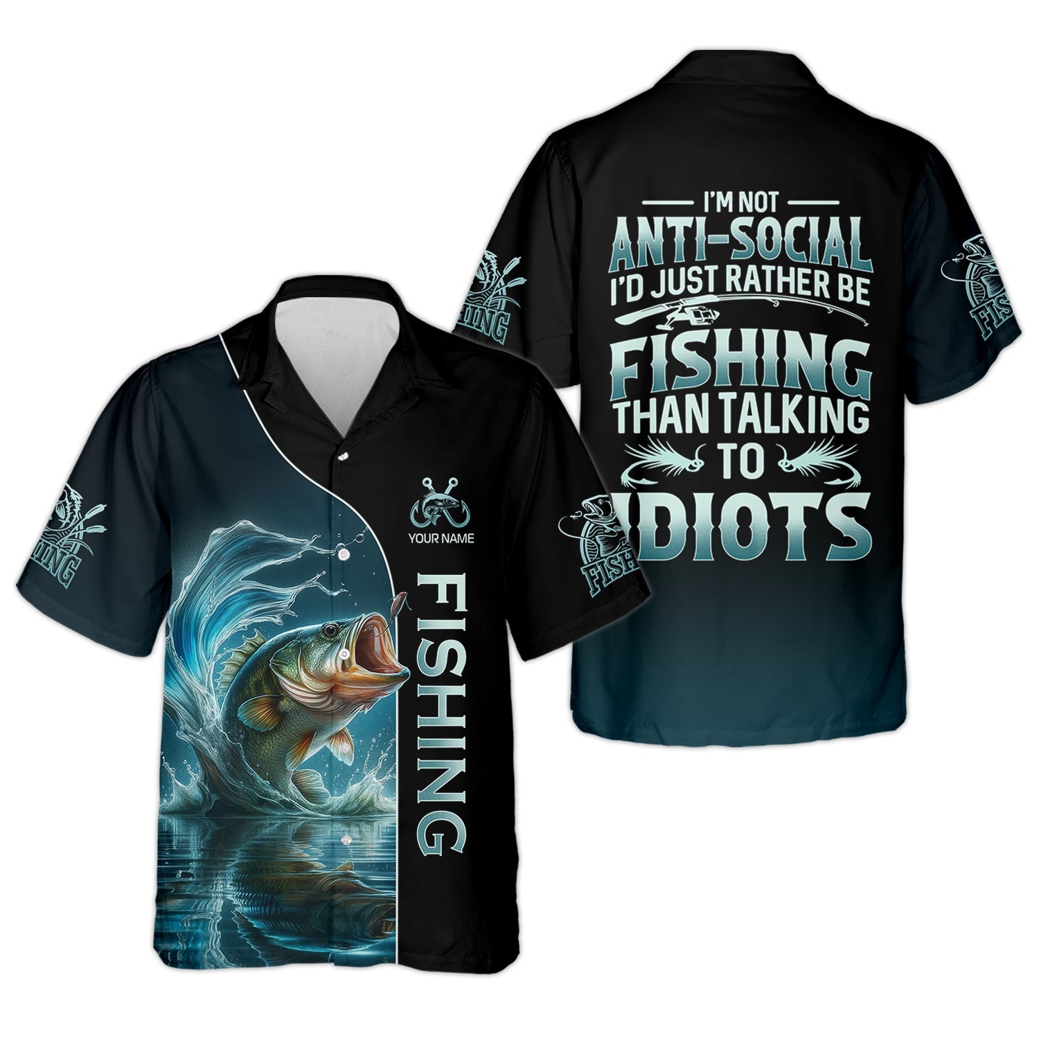 I'd Rather Be Fishing SPF Shirt, Funny Fishing Shirt, Long Sleeve Fishing Shirts, Gift For Fisherman