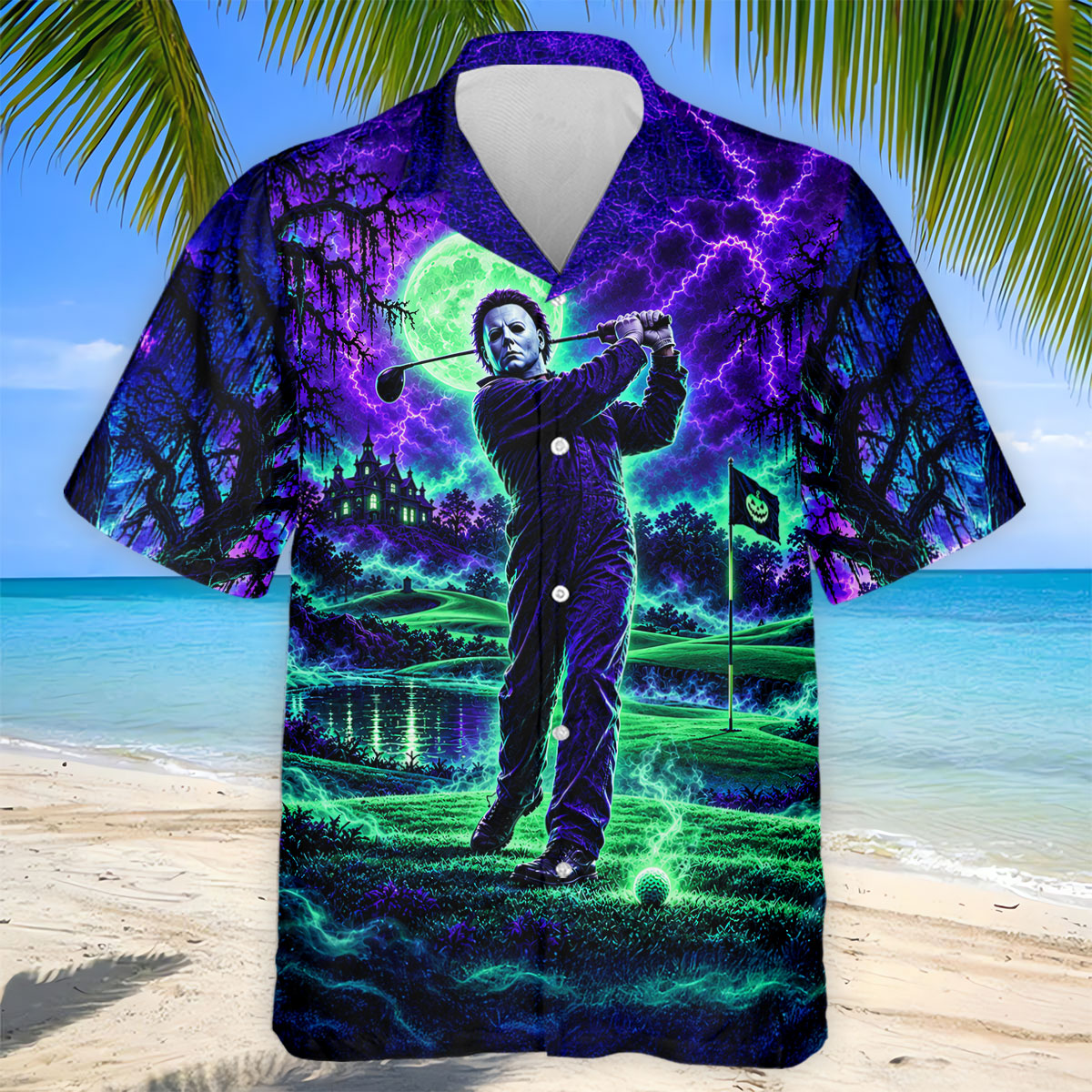 Halloween You Can't Kill The Bogeyman Horror Character Shirt, Mens Polo Shirt, Golf Wear