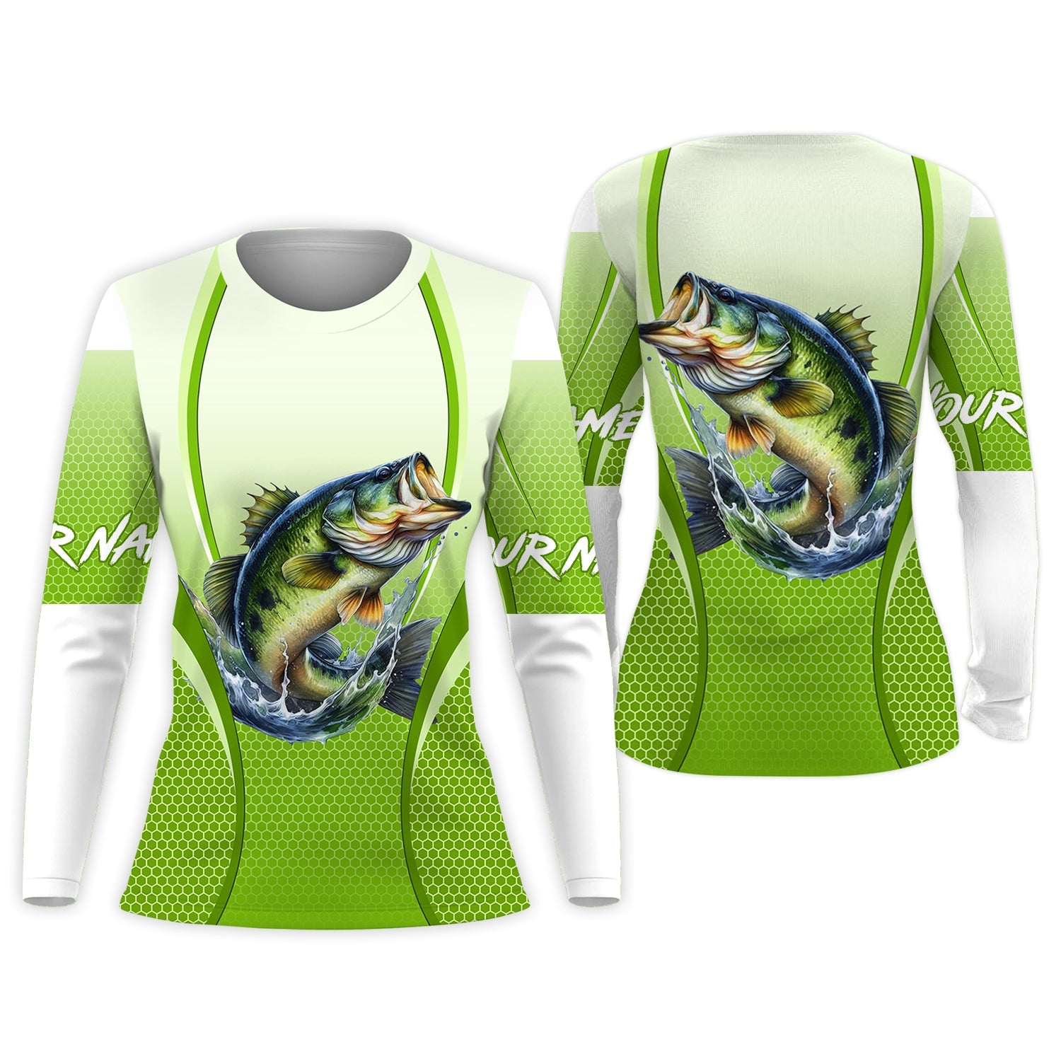 Largemouth Bass Fishing, Hooded UPF Shirt, Long Sleeve Fishing Shirts, Best Fishing Gifts