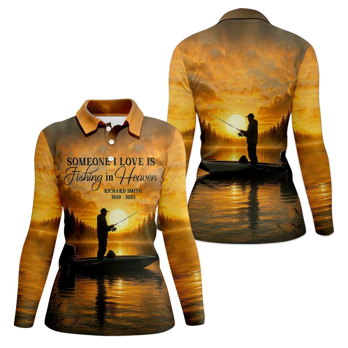 Someone I Love Is Fishing In Heaven Fishing Shirt For Women, Fishing Gift Ideas, Female Fishing Shirts
