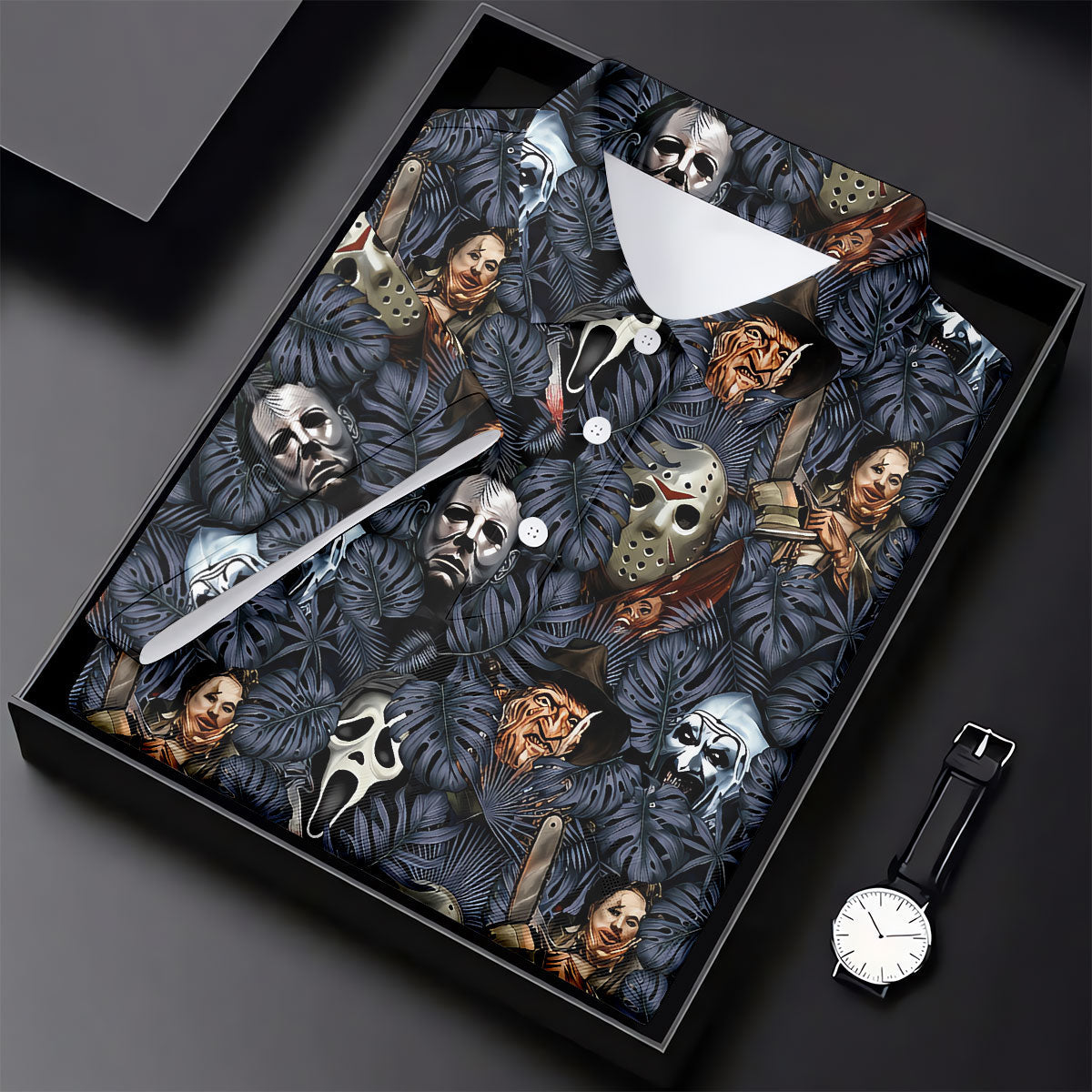 Tropical Horror Character Halloween Golf Shirt, Women's Golf Apparel, Golf Polo For Women