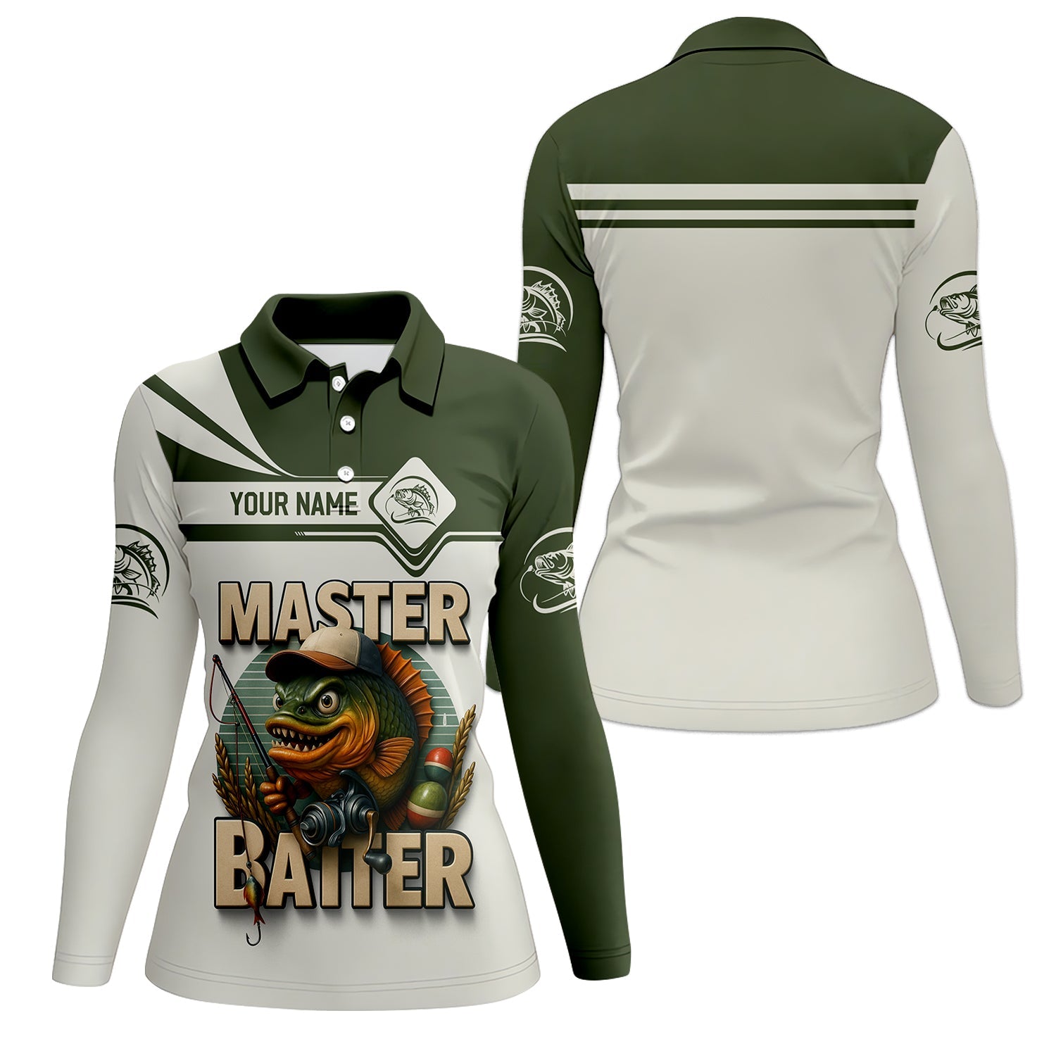 Master Baiter SPF Shirts, Long Sleeve Sun Shirt, Women Fishing Shirt, Funny Fishing Shirt