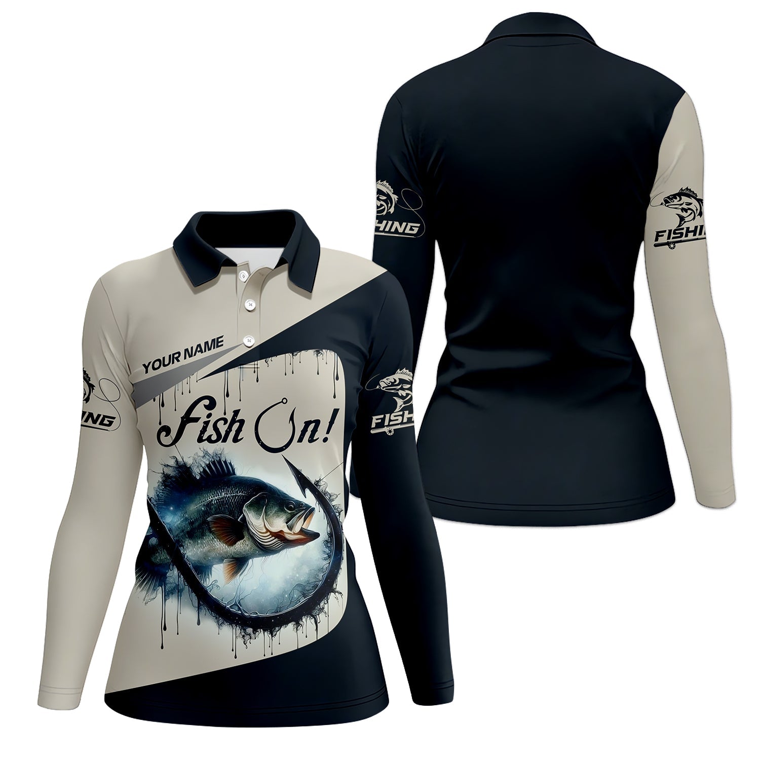Bass Fishing Shirt, Long Sleeve Sun Shirt, Women Fishing Shirt, Women SPF Shirt, Funny Fishing Shirt