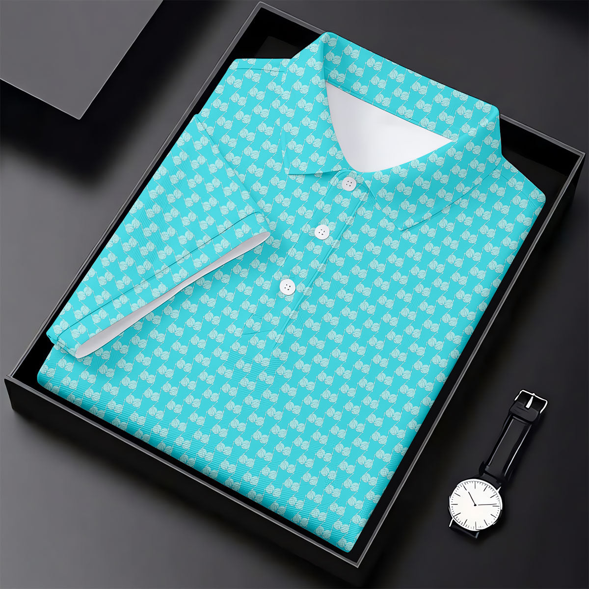 Funny Golf Balls Adult Humor Turquoise Blue Golf Tops For Men, Polo Shirts For Men