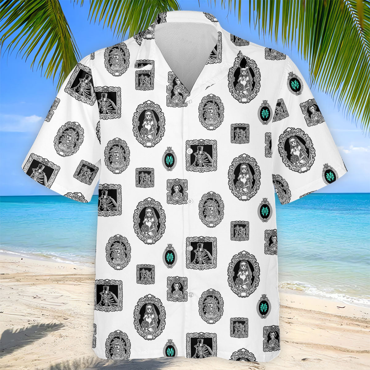 Gothic Portrait Halloween Horror Character Polo Shirt, Golf Shirt, Golf Shirts For Men