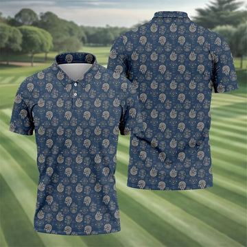 Vintage Spaceship Blueprint Halloween Golf Polo Shirt, Sci Fi Costume Shirt, Mens Golf Polo
