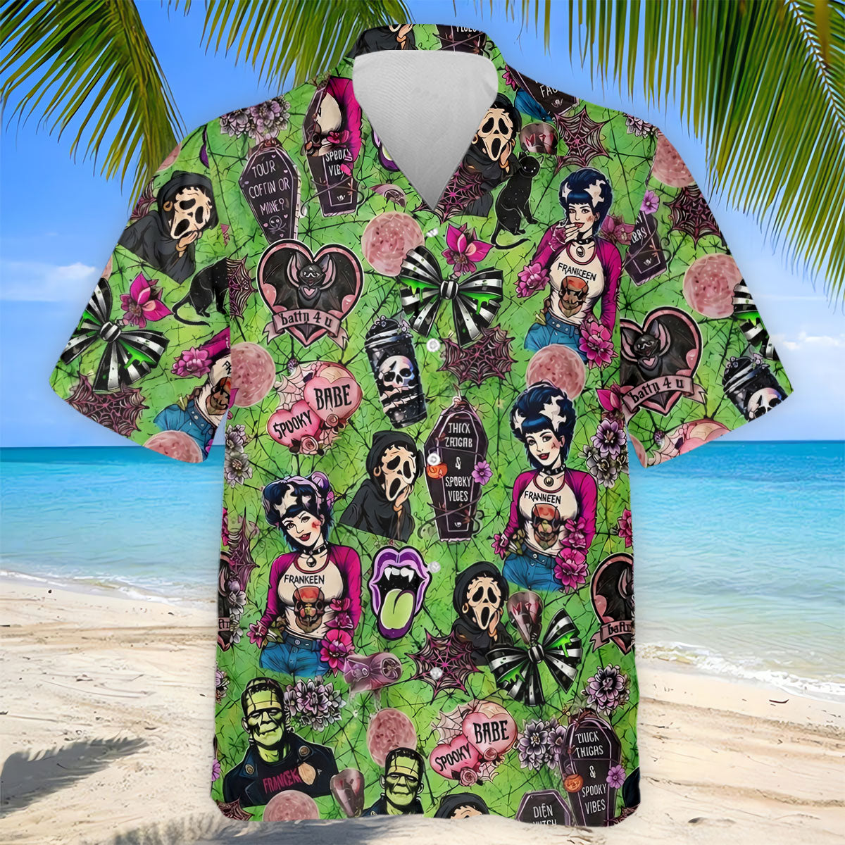 Halloween Horror Character Golf Polo Shirt, Mens Golf Polo, Golf Shirts For Men