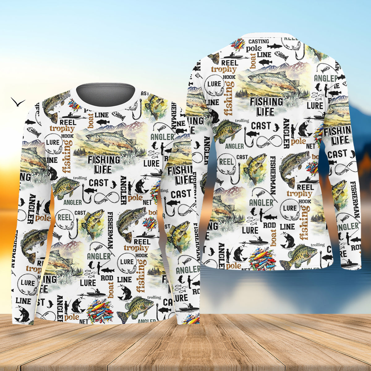 Fishing Life Fishing UPF Shirts, Fisherwomen Funny Fishing Shirt, Fishing Shirt For Women