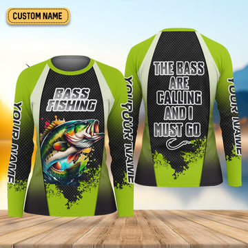 The Bass Are Calling And I Must Go Bass Fishing Women SPF Shirt, Funny Fishing Shirt, Women Fishing Shirt